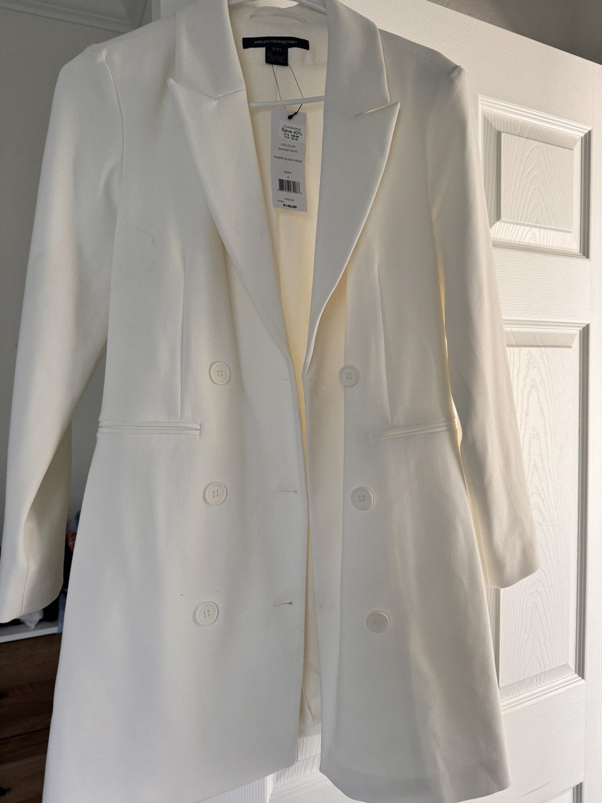 French Connection Designer, white blazer Size S / US 4 / IT 40 - 1 Thumbnail