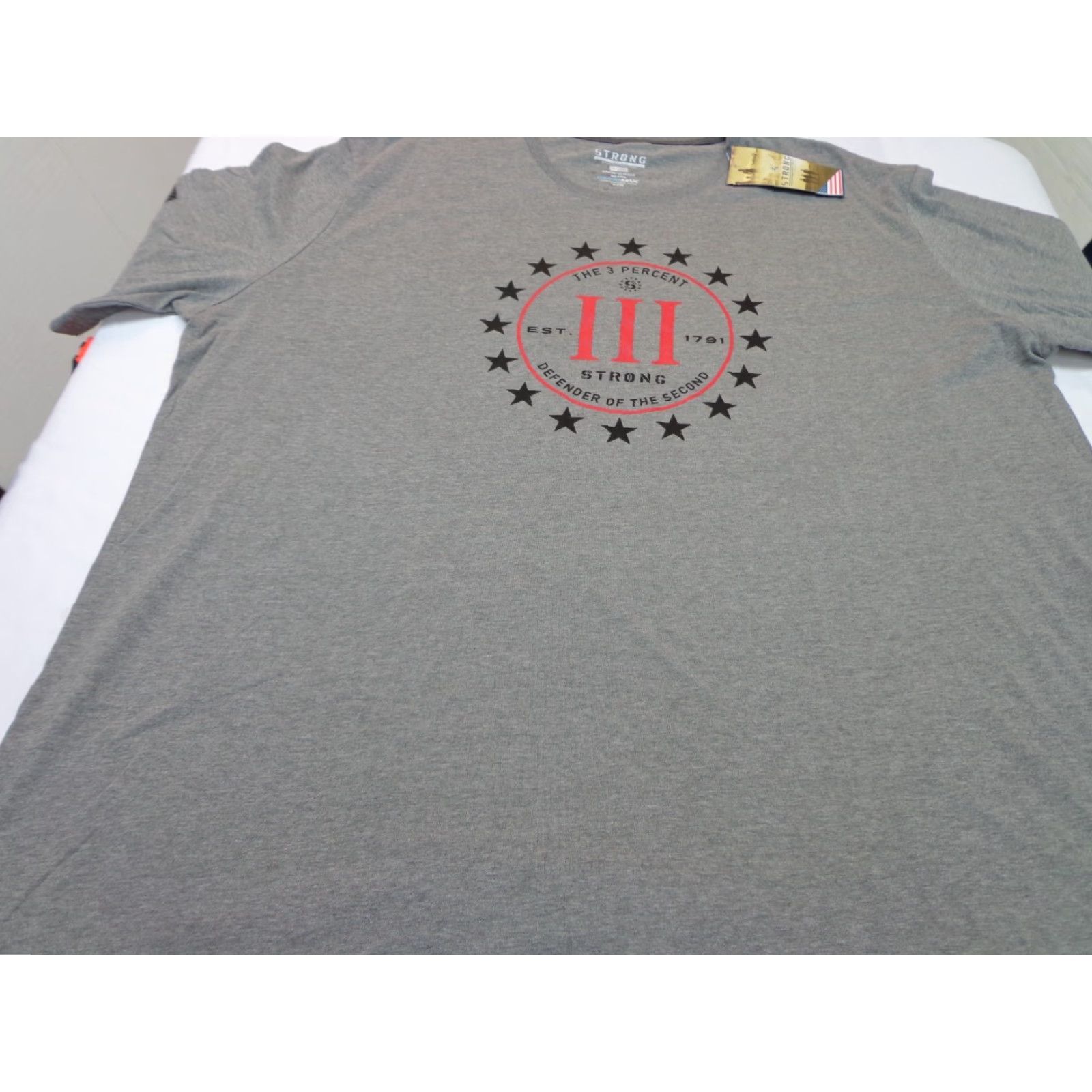Vintage STRONG by Lincoln Outfitters Control Max Performance Gear T-shirt 3XL Gray Short Sleeve Crew Neck Men, Graphic Print, Cotton Polyester, Regular Fit Size US XXL / EU 58 / 5 - 2 Thumbnail