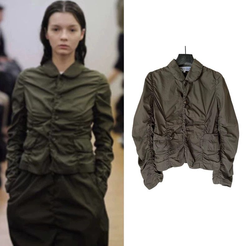 Comme Des Garcons Cotton pleated jacket 2502-Nextarrow