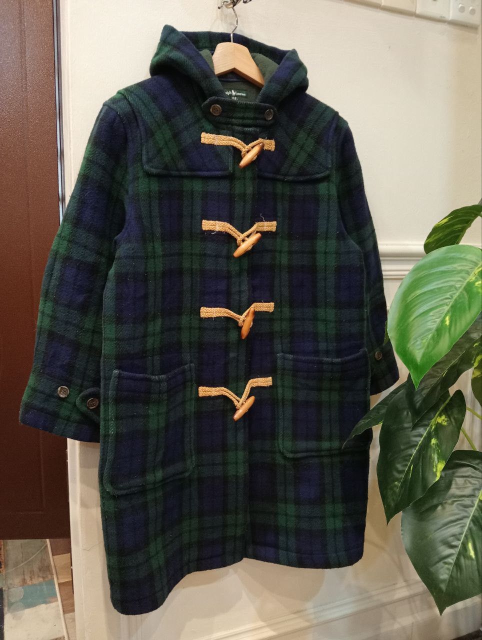 Ralph Lauren RALPH LAUREN HOODIE TARTAN DUFFLE COAT JACKET - SIZE 160 Size US S / EU 44-46 / 1 - 1 Thumbnail