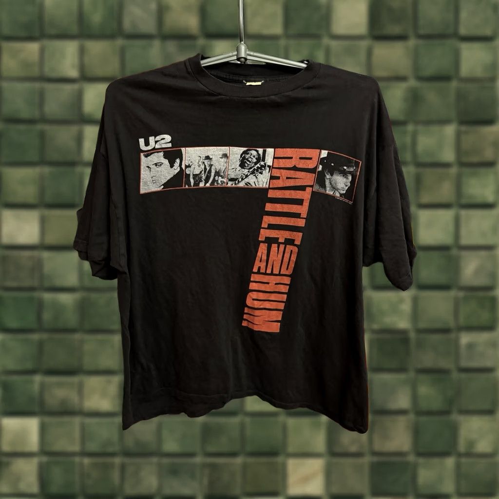 Vintage VINTAGE Rare 1988 U2 Rattle And Hum T-Shirt Rock Band Black L/XL Mens Size US L / EU 52-54 / 3 - 1 Thumbnail