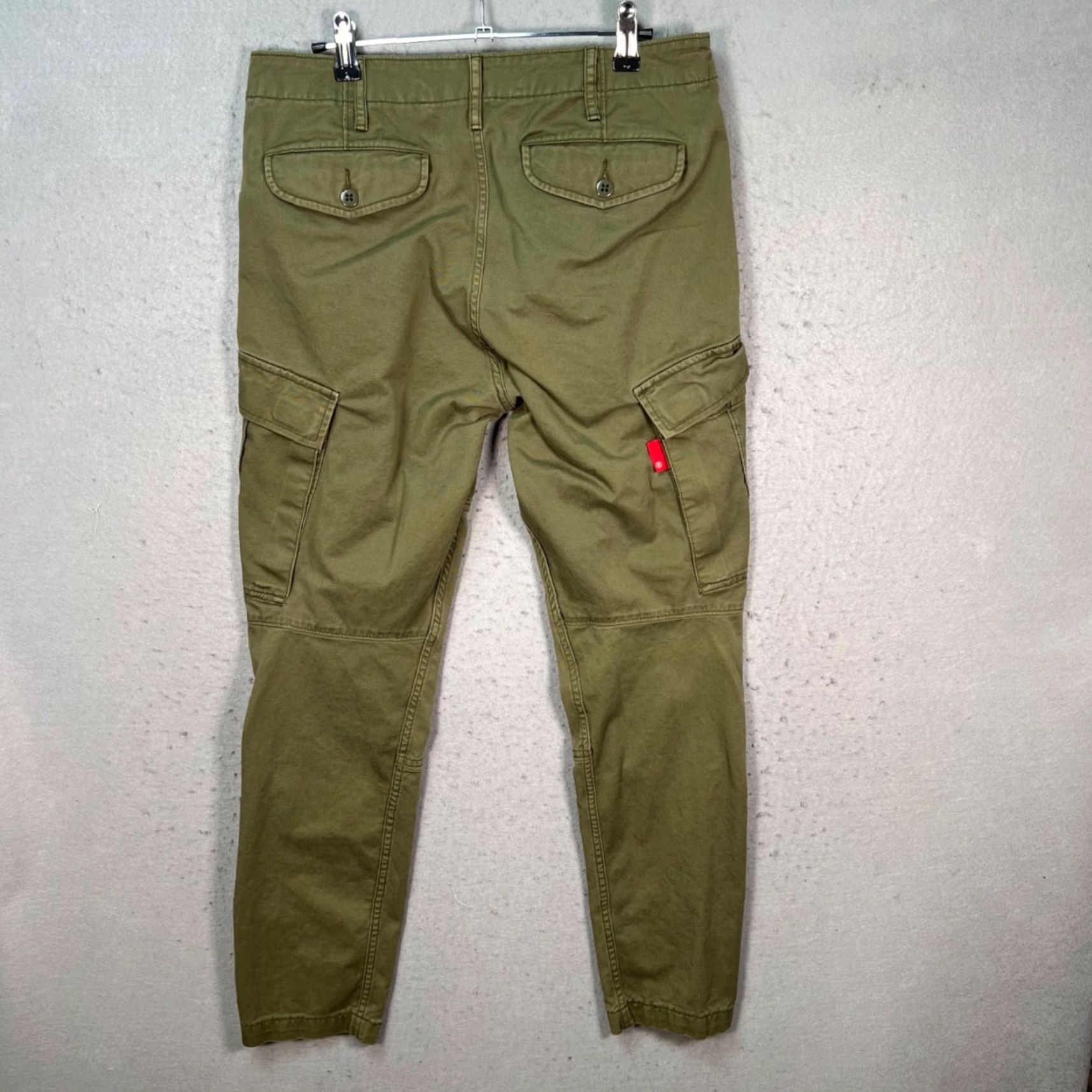 Levi's Levi's Mens 30 Military Green Cargo Pants Twill Cotton Blend Utility Trousers Pants Size US 30 / EU 46 - 2 Thumbnail