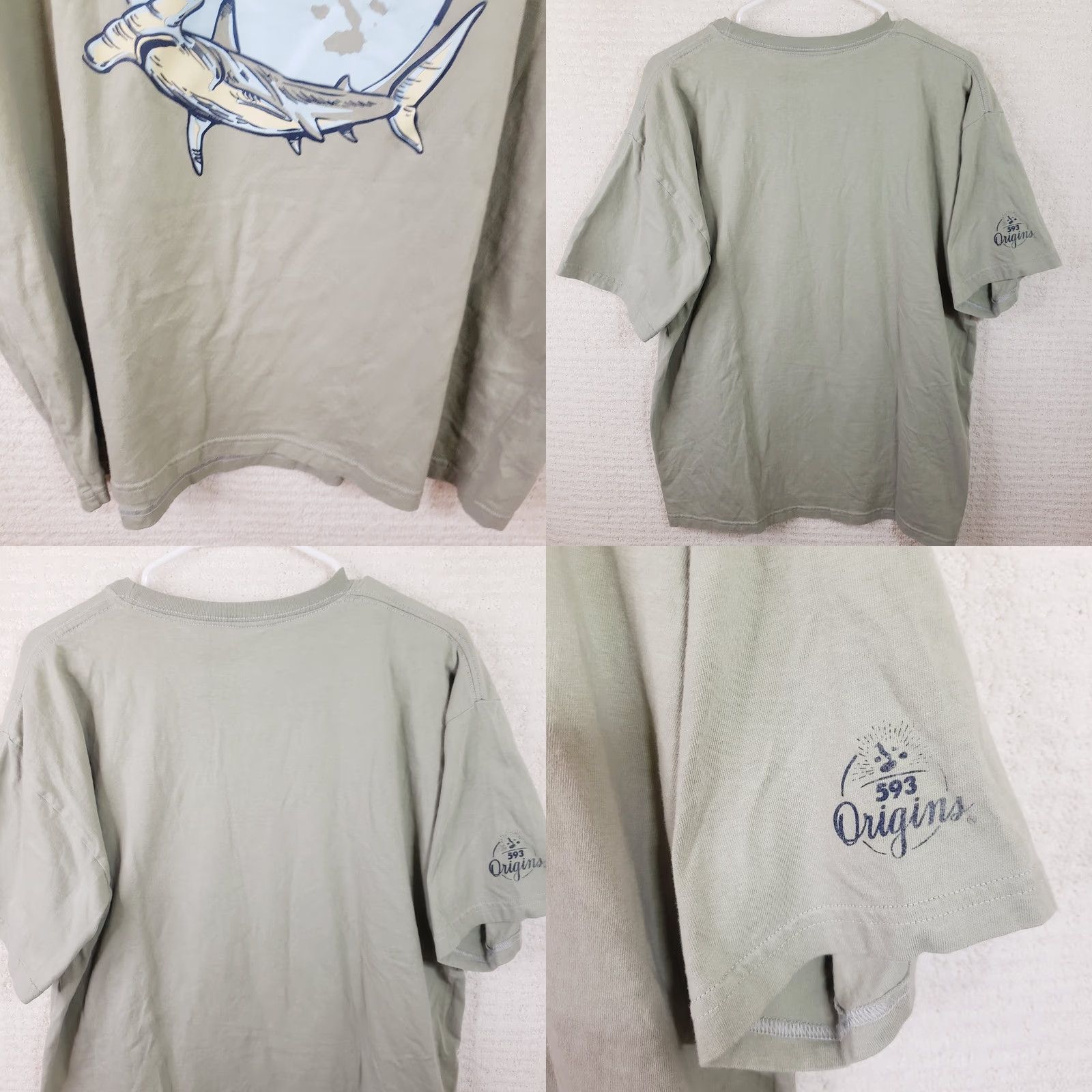 Vintage VINTAGE? Galapagos National Park Ecuador Men's XL Green T-Shirt Turtle Shark Logo Front Size US XL / EU 56 / 4 - 8 Thumbnail