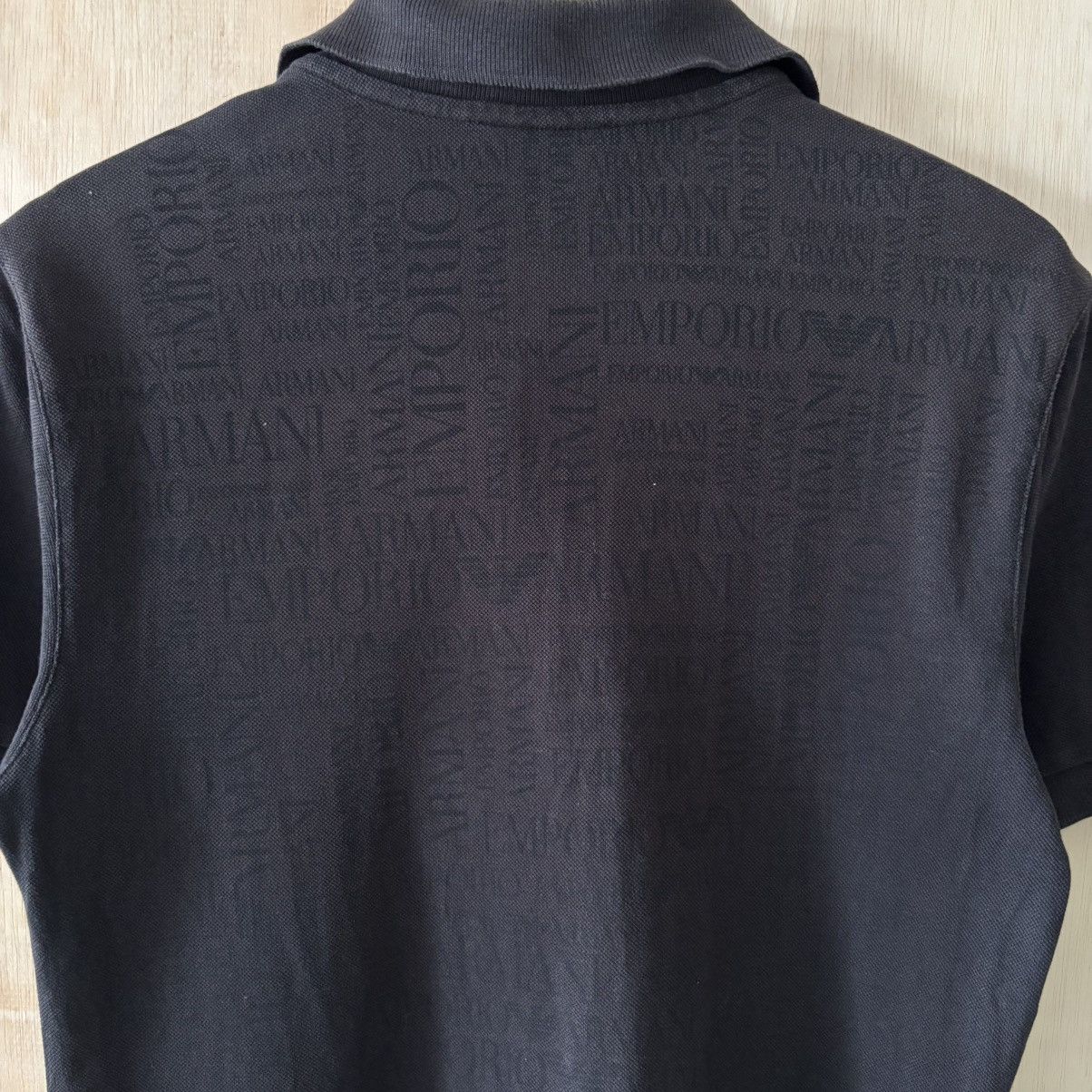 Emporio Armani Vintage Emporio Armani Printed Logo Polo Shirts Size US S / EU 44-46 / 1 - 8 Thumbnail