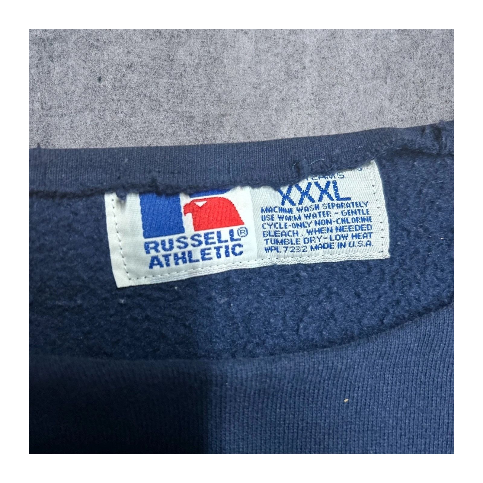 Vintage MLB Cleveland Indians Vintage Russel Sweatshirt 3XL Blue Size US XXL / EU 58 / 5 - 3 Thumbnail