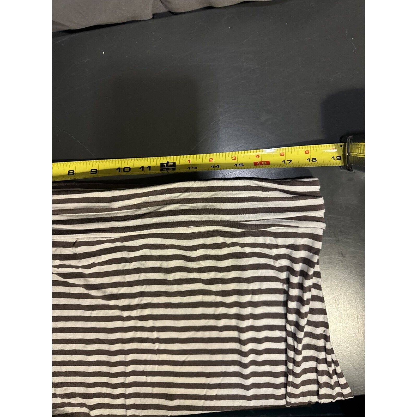 Other Leyla Striped Maxi Skirt Double Slit Sides Womens 2X Runched Size 36" / US 14 / IT 50 - 9 Thumbnail