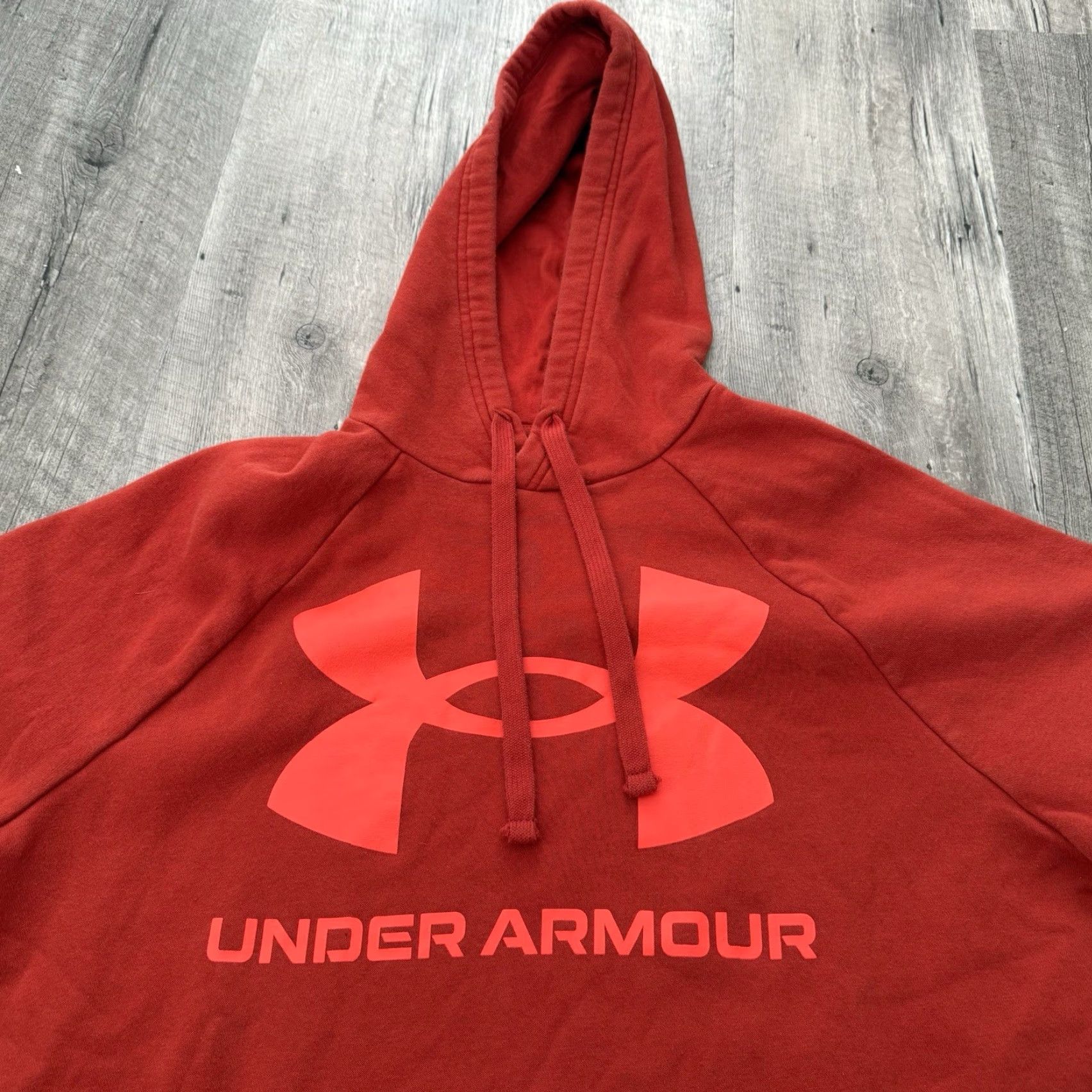 Under Armour Under Armour Hoodie Short Sleeve Logo Mens Sz M Orange Pullover Hooded Size US M / EU 48-50 / 2 - 3 Thumbnail