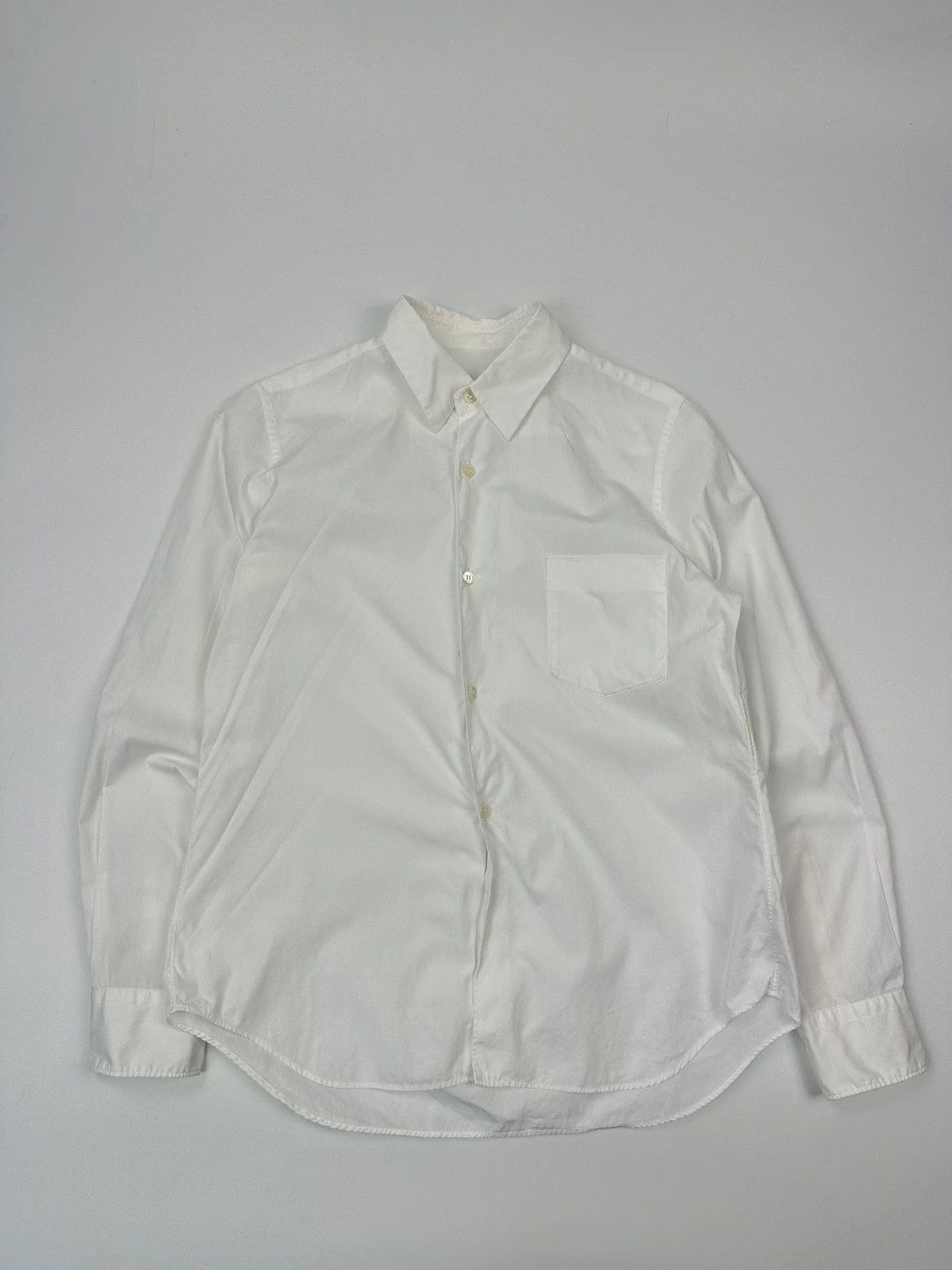 Comme des Garcons Comme Des Garçons 00’s White Cotton Simple Dress Shirt Size S / US 4 / IT 40 - 1 Thumbnail