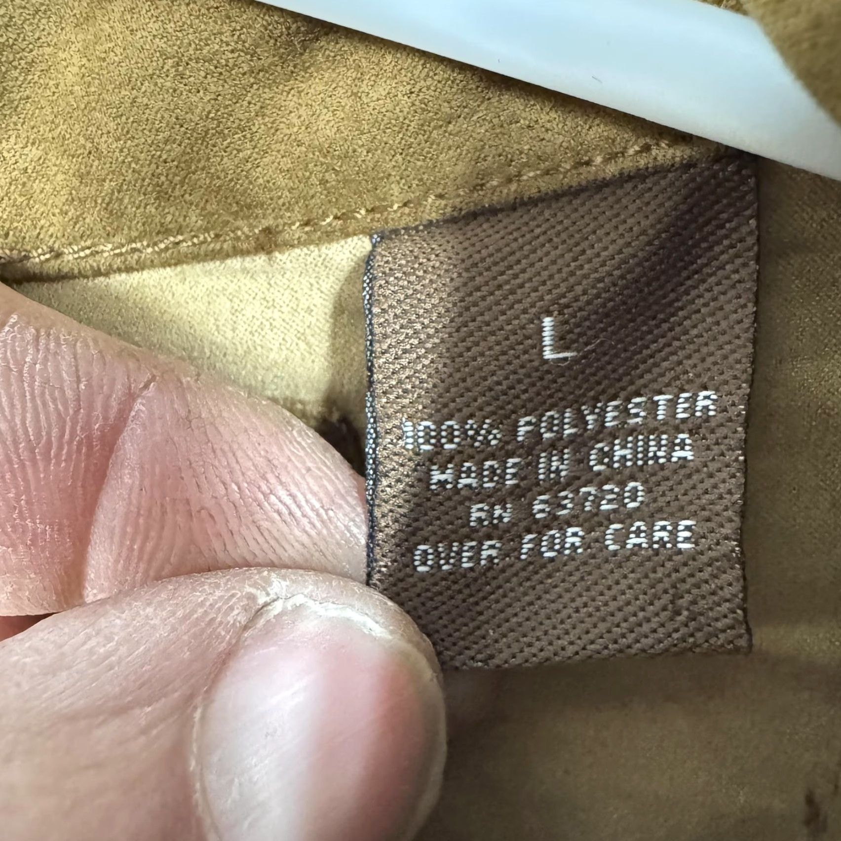 Vintage VINTAGE North River Shirt Mens L Brown Suede-Feel Polyester Button-Down Collar 70s 80s Western Gothic Cabin Classic Size US L / EU 52-54 / 3 - 6 Thumbnail