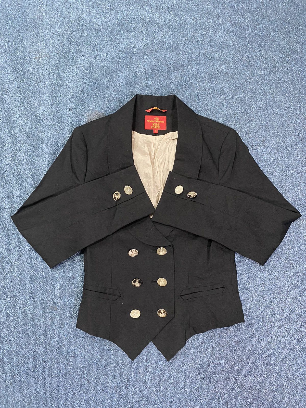 Vivienne Westwood Vivienne Westwood Double Breasted Silver Buttons Blazer Size XXS / US 00 / IT 34 - 2 Thumbnail
