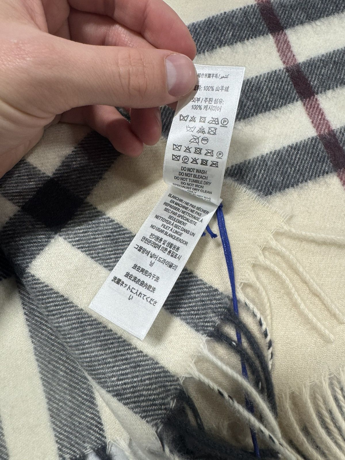 Burberry Burberry Check Cashmere Scarf NEW 700$ Size ONE SIZE - 4 Thumbnail