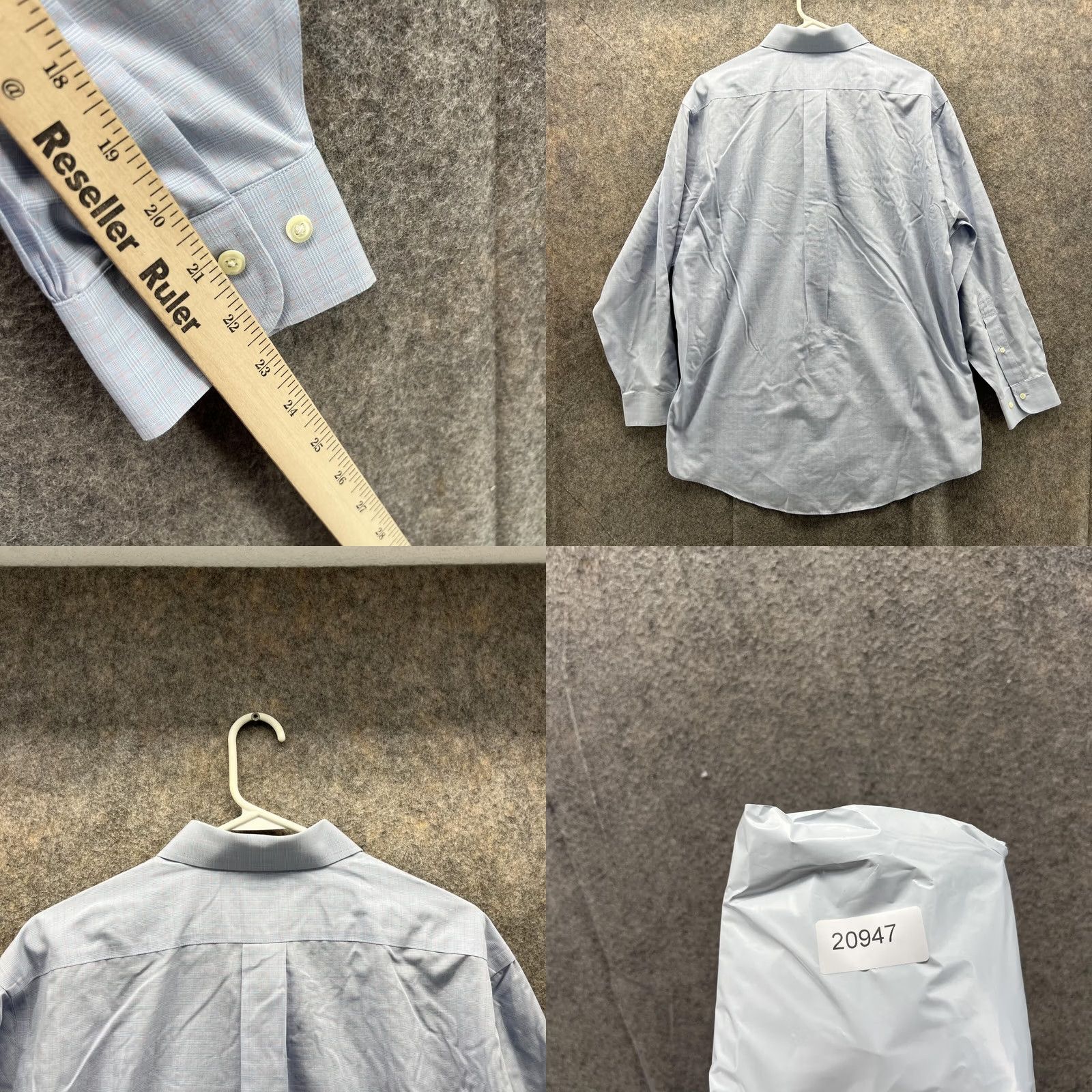 Brooks Brothers VINTAGE Brooks Brothers 346 Shirt Men 16 2/3 Blue Casual Button-Down Regular Preppy Size US L / EU 52-54 / 3 - 8 Thumbnail