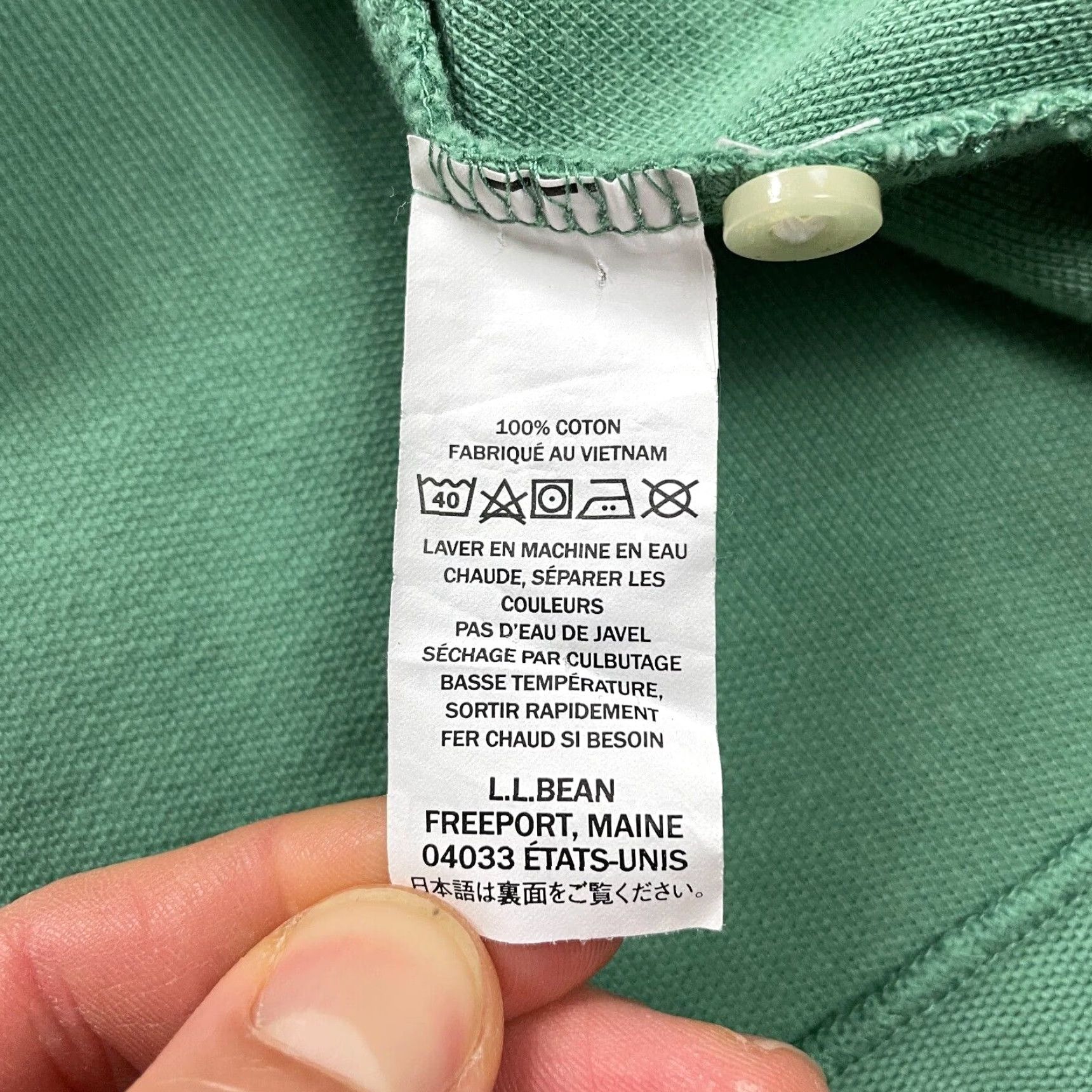 Vintage VINTAGE L.L. Bean Polo Shirt Men XXL Green Casual Activewear Golf Cotton Short Sleeve Size US XXL / EU 58 / 5 - 5 Thumbnail