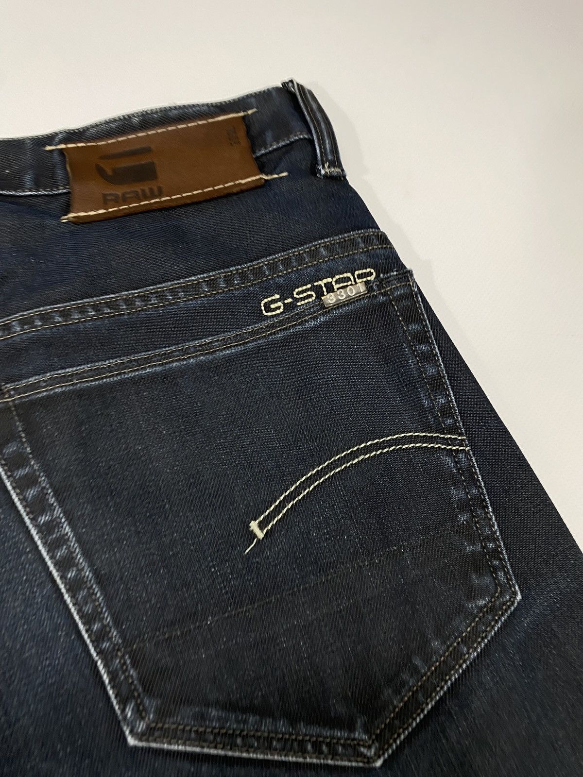 G-Star 🔥LASTDROP🔥 G Star Raw 3301 Straight Embro Denim Jeans Pants Size US 32 / EU 48 - 8 Thumbnail