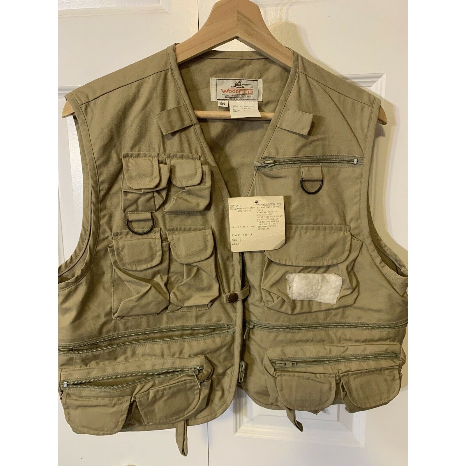 Other Vintage New Woodfield Fishing Men’s Sz M Vest Tan Size US M / EU 48-50 / 2 - 7 Thumbnail