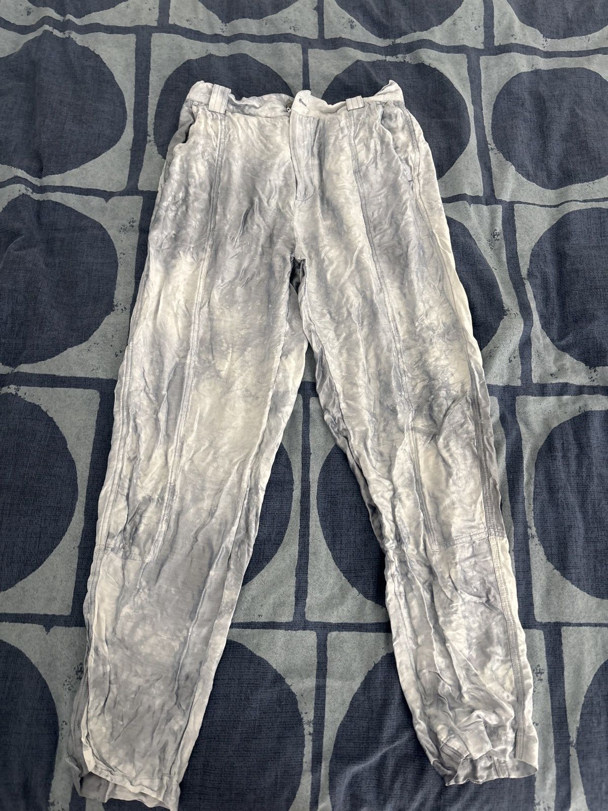 Emporio Armani Emporio Armani white Blue cotton pants Size US 32 / EU 48 - 1 Thumbnail