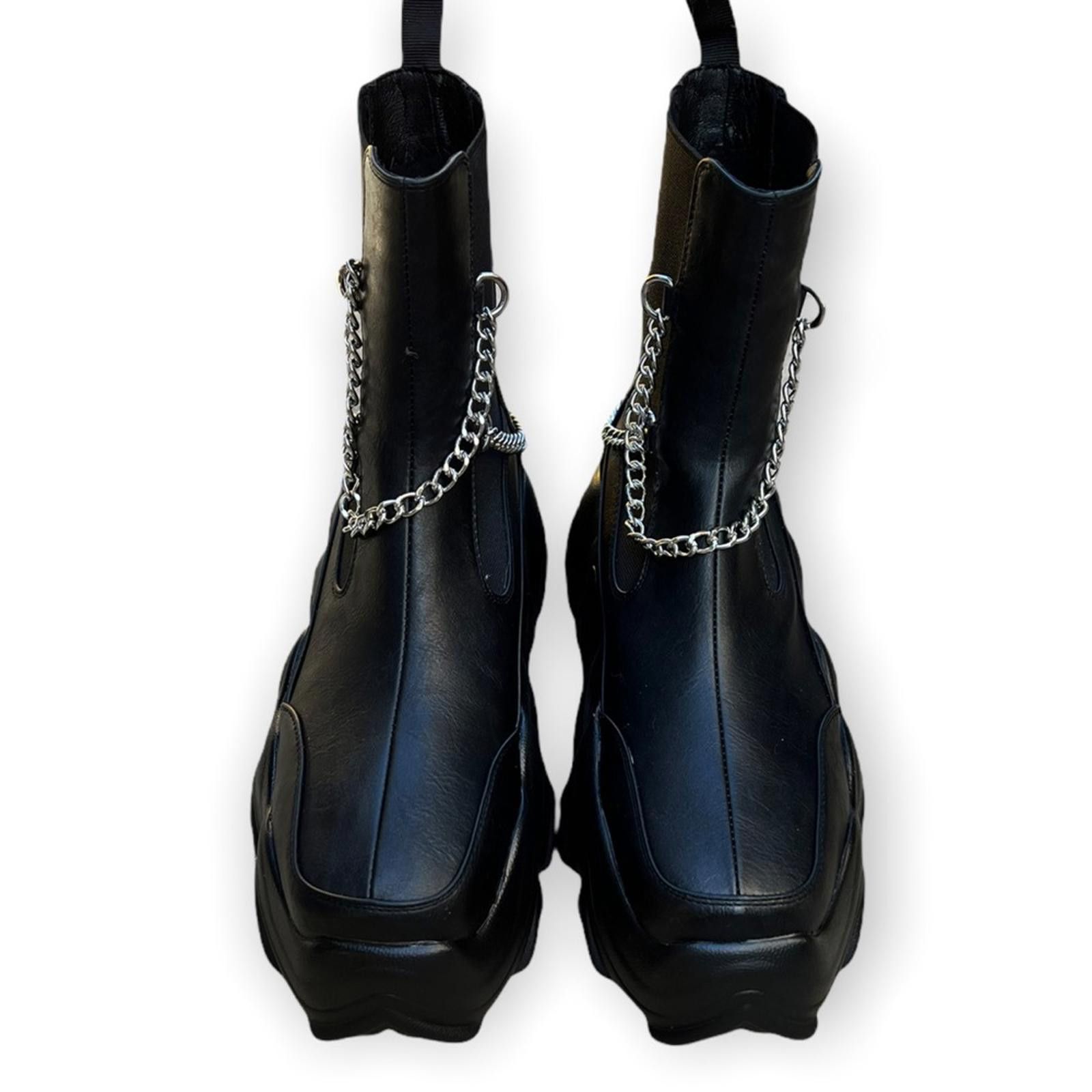 Other LAMODA Chain Accents Black Chunky Sole Boots Size US 6.5 / IT 36.5 - 1 Thumbnail