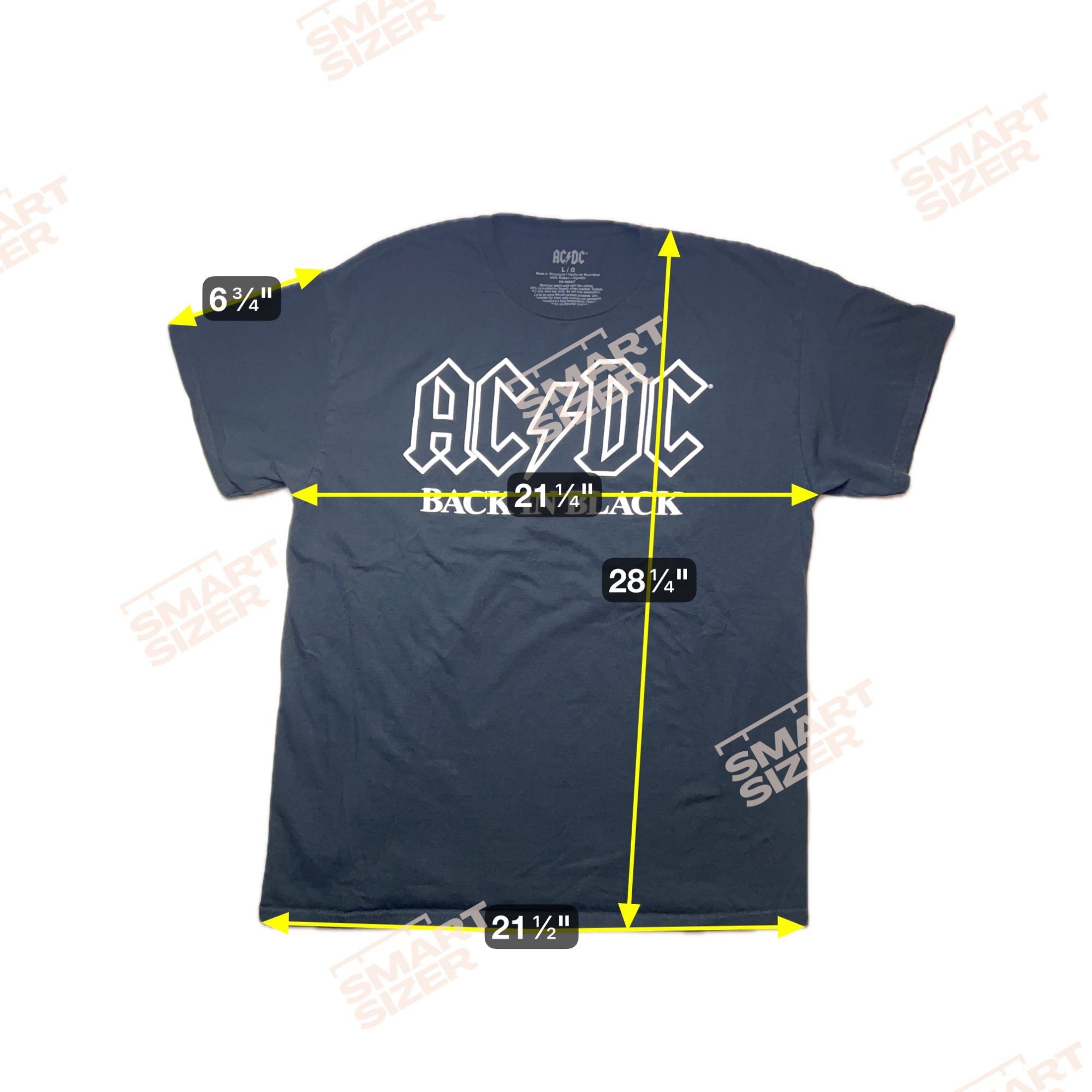 AC/DC AC/DC ACDC AC-DC Back In Black Logo Large T-Shirt Shirt Size US L / EU 52-54 / 3 - 5 Thumbnail