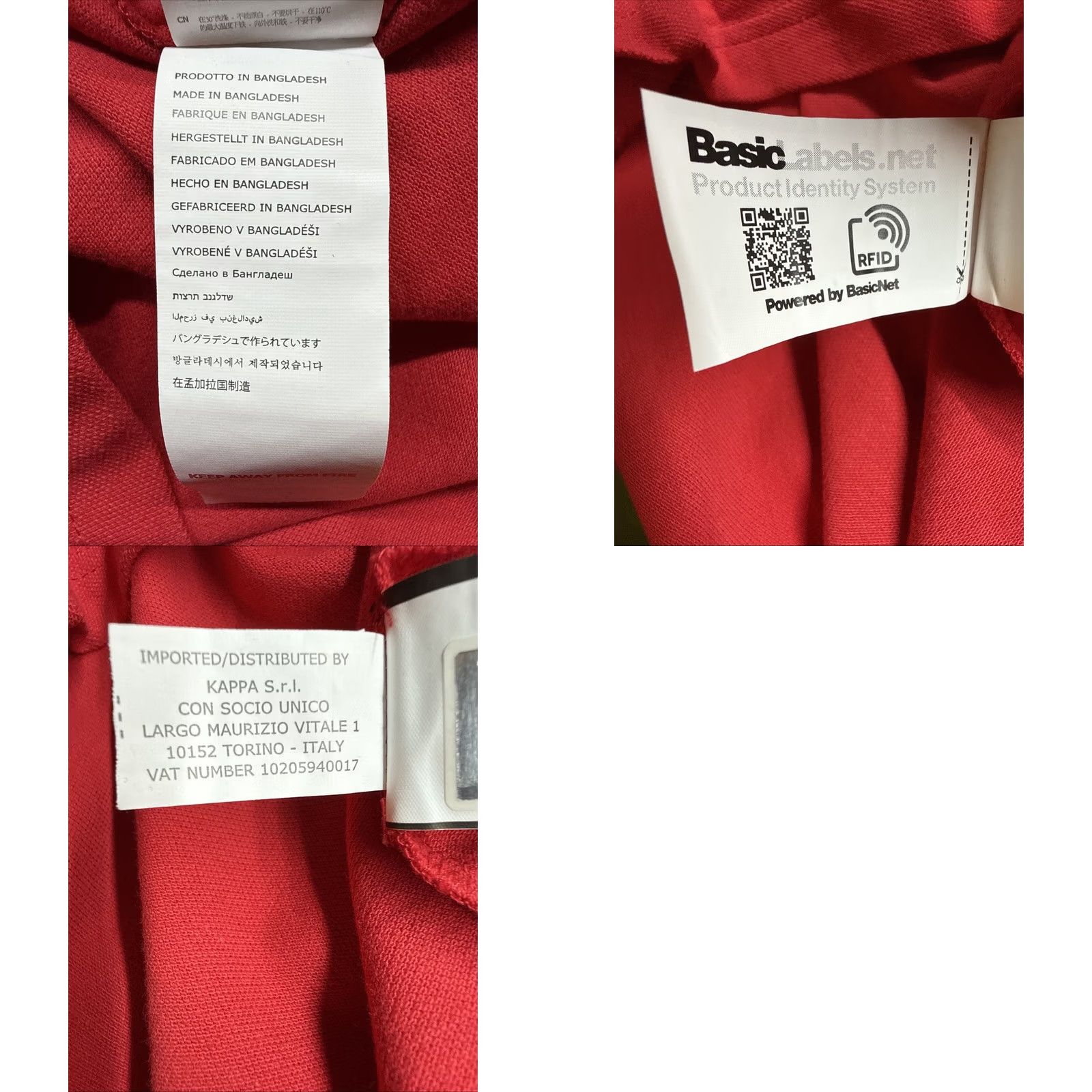 Kappa Kappa Men's Logo Polo Shirt Red XL Short Sleeve Button Collared Cotton Classic Regular Golf Tennis Walking Size US XL / EU 56 / 4 - 8 Thumbnail