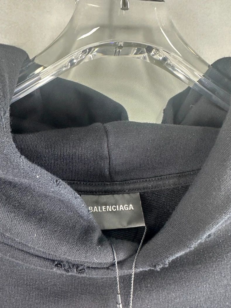 Balenciaga Balenciaga FW23 Splash Black Hoodie Hoodie 2502-Nextarrow Size US XS / EU 42 / 0 - 3 Thumbnail