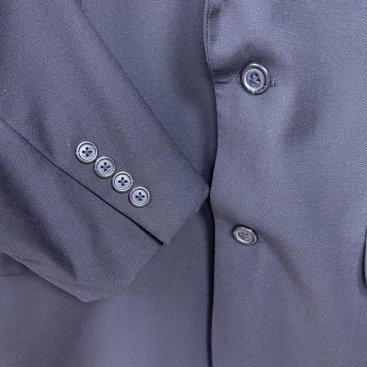 Jos. A. Bank Jos A Bank Wool 2 Piece Suit Black Two Button Mens 43L 37L Size 42L - 4 Thumbnail