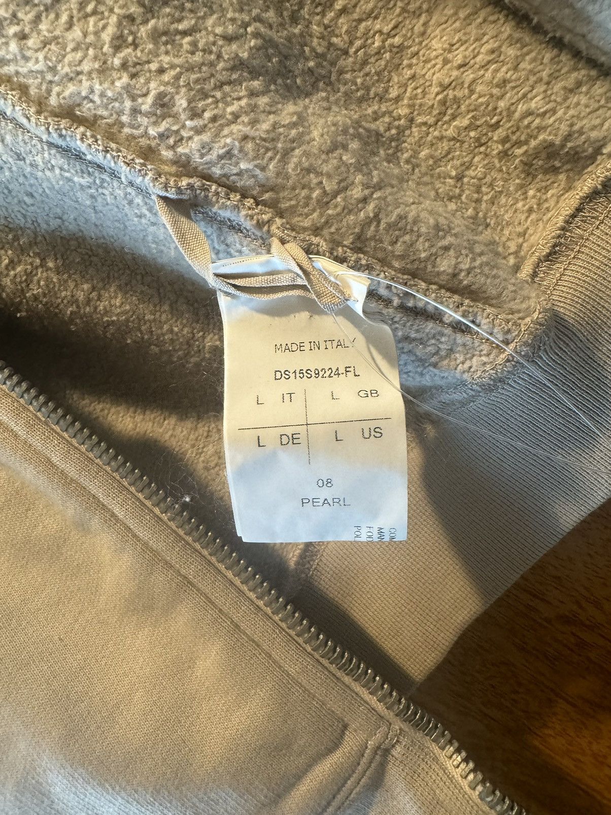 Rick Owens Drkshdw Lambskin sleeve hoodie Size L / US 10 / IT 46 - 5 Thumbnail