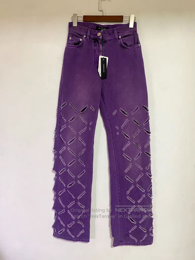 Versace Versace Purple jeans Size 40" / US 18 - 2 Thumbnail