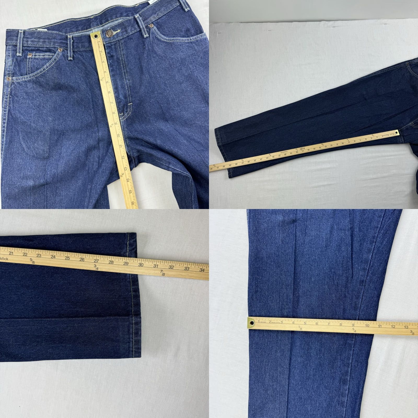 Dickies Dickies Jeans Adult 36x32 Blue Classic Y2K Hipster Baggy Punk American Workwear Jeans Mens Regular 36 Blue Punk Grunge USA 90s Size US 36 / EU 52 - 8 Thumbnail