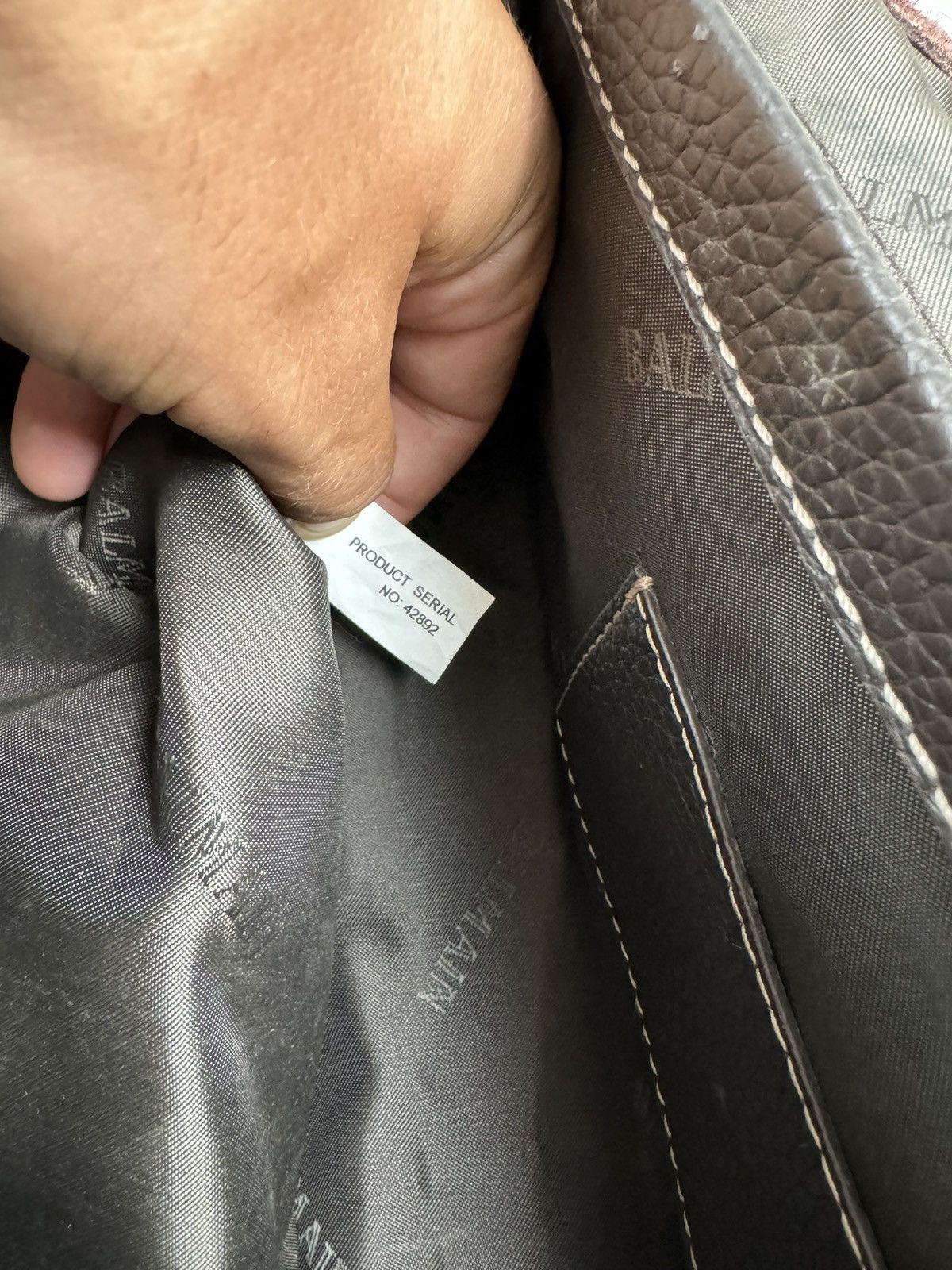 Balmain × Pierre Balmain × Vintage Pierre Balmain Paris Leather Business Bag Vintage Oldmoney Size ONE SIZE - 9 Thumbnail