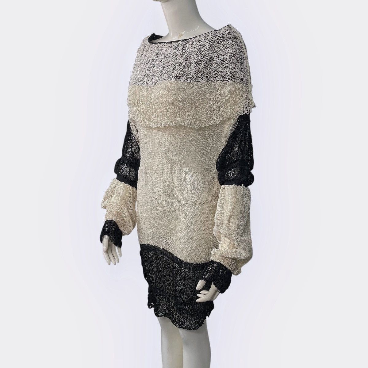 Issey Miyake Vintage 80s Issey Miyake Cordknit Tunic Dress Size M / US 6-8 / IT 42-44 - 2 Thumbnail