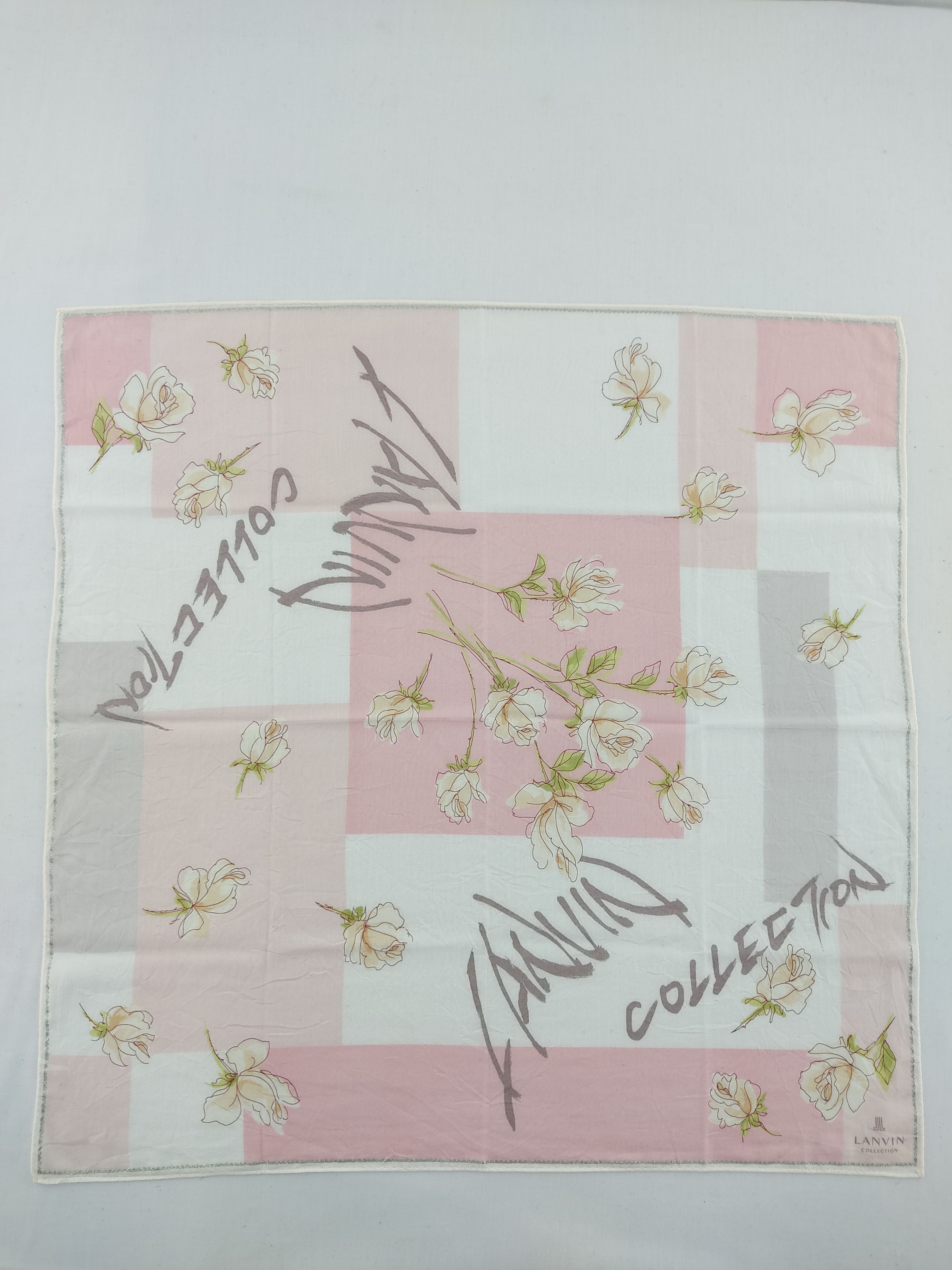 Designer × Lanvin × Vintage Lanvin Handkerchief / Neckwear / Bandana Size ONE SIZE - 3 Thumbnail