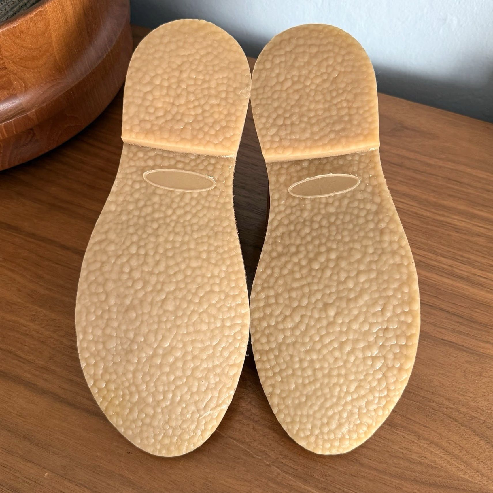 Vintage Wildebees Footwear Dropper Vellie Tan Leather Lace-up Flats Shoes 7 Women Chukka Ankle Solid Leather Rubber Sole Size US 7 / IT 37 - 6 Thumbnail