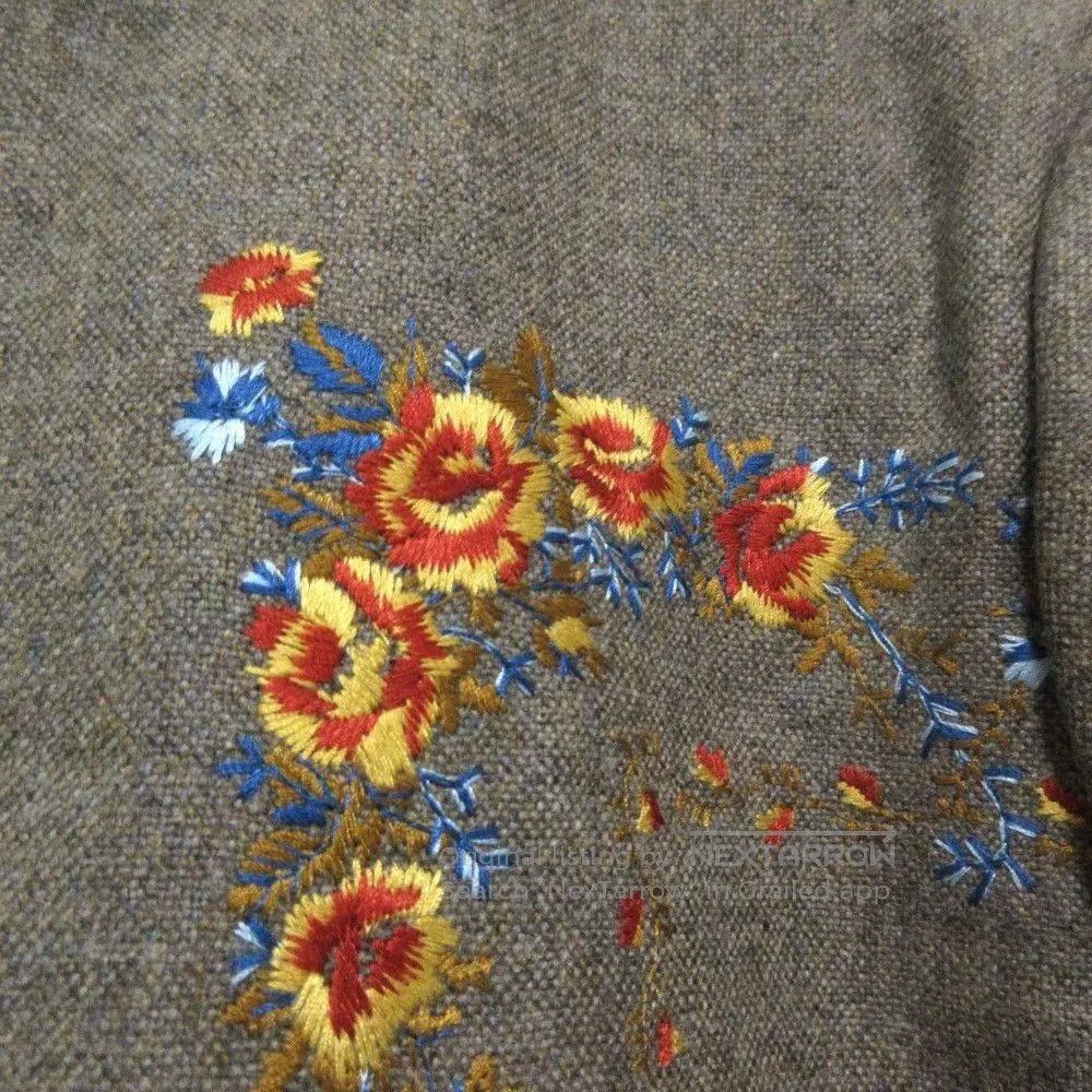 Other Floral Embroidered Wool Jacket. Size M / US 6-8 / IT 42-44 - 5 Thumbnail