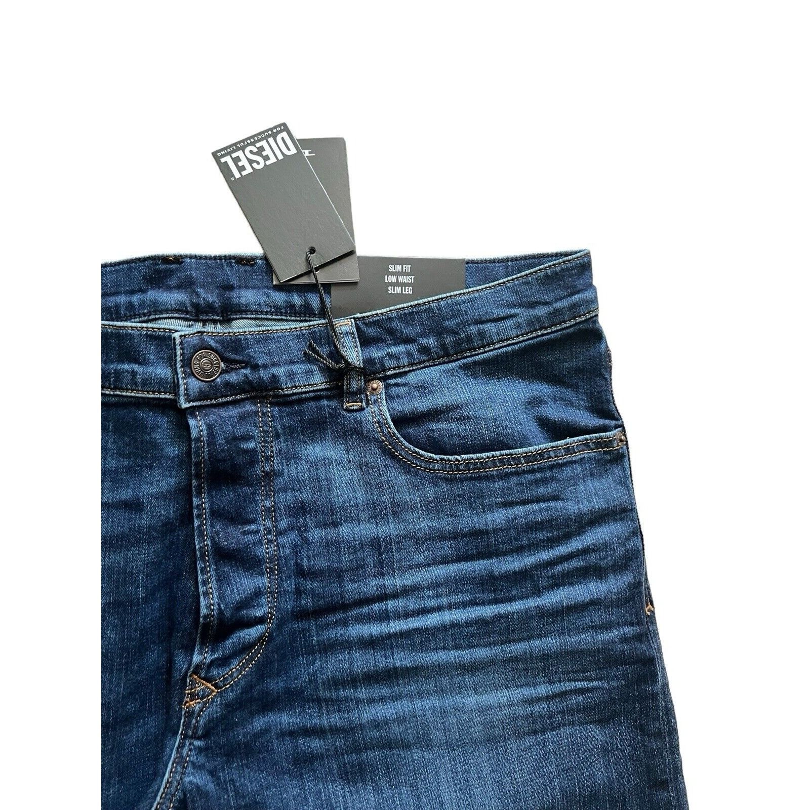 Diesel Diesel Mens Tepphar Slim Fit Jeans Blue $195 Size 36/32 Size US 36 / EU 52 - 6 Thumbnail
