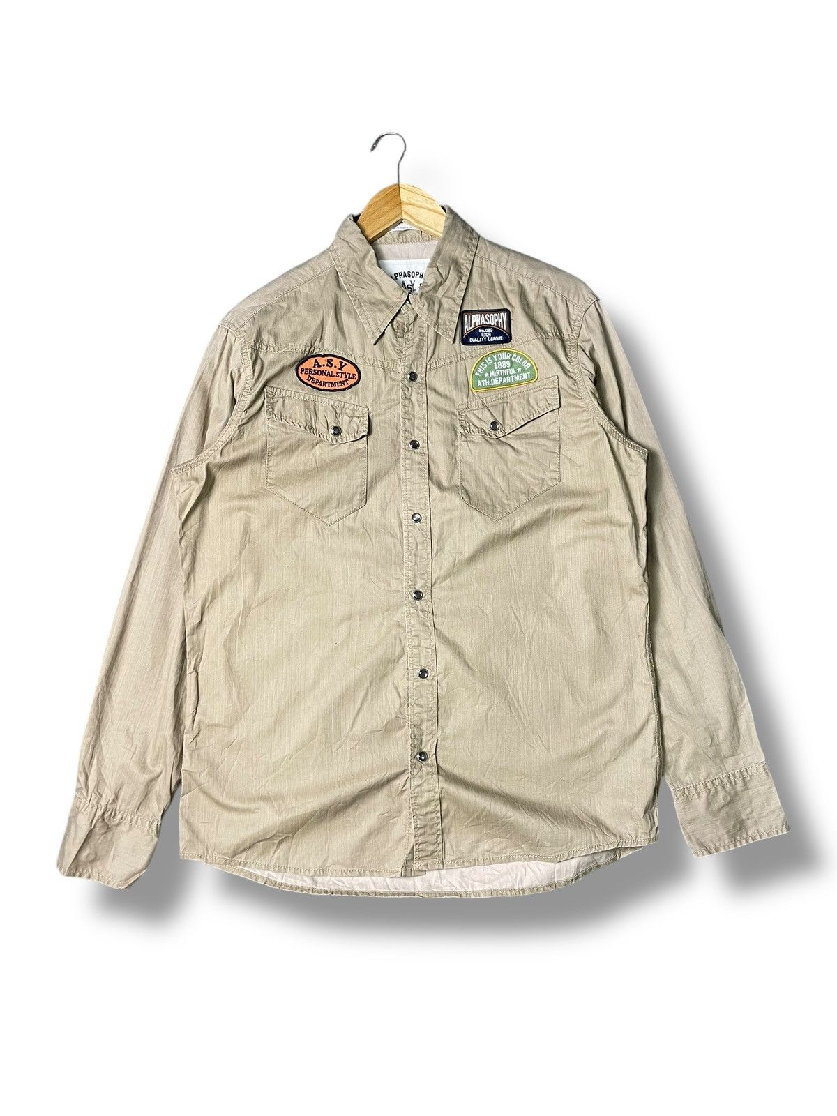 Japanese Brand × Vintage Alphasophy Authentic Button Up Shirts (64) Size US S / EU 44-46 / 1 - 1 Thumbnail