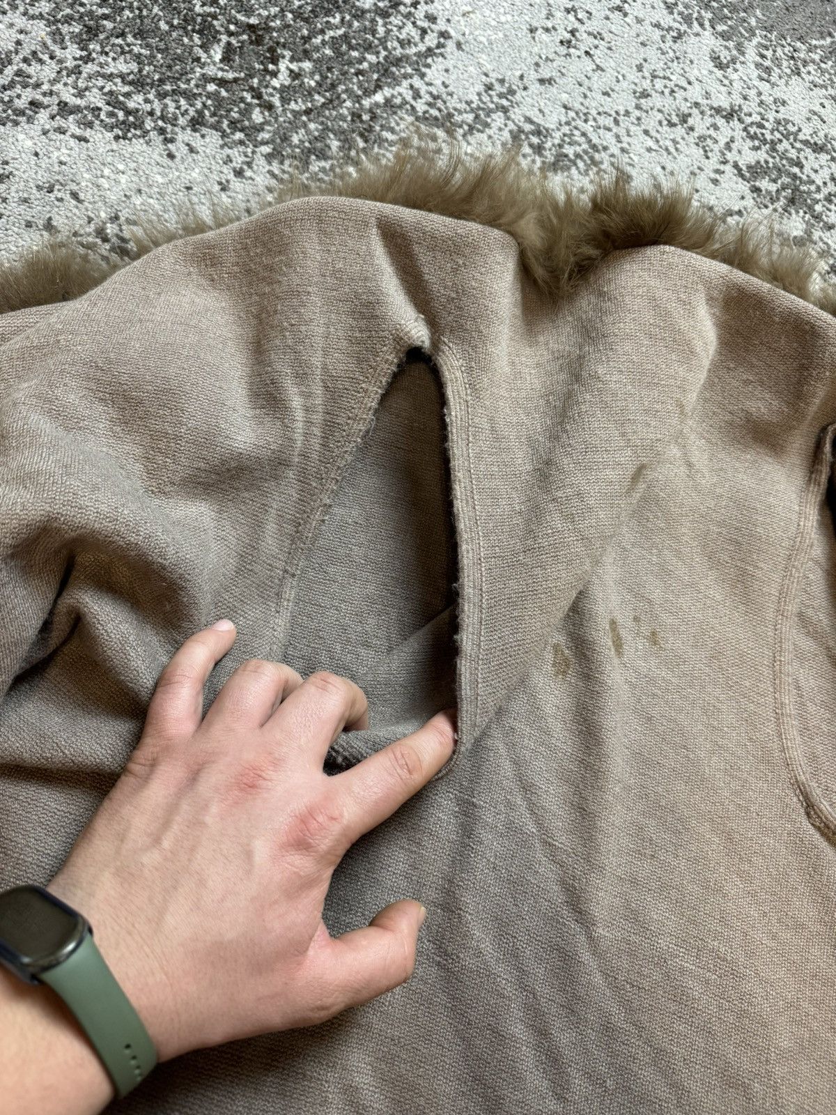 If Six Was Nine × Japanese Brand × Vintage Vintage Y2K Fuzzy Fur Asymmetrical Poncho Mid Opium Jacket Size US M / EU 48-50 / 2 - 6 Thumbnail