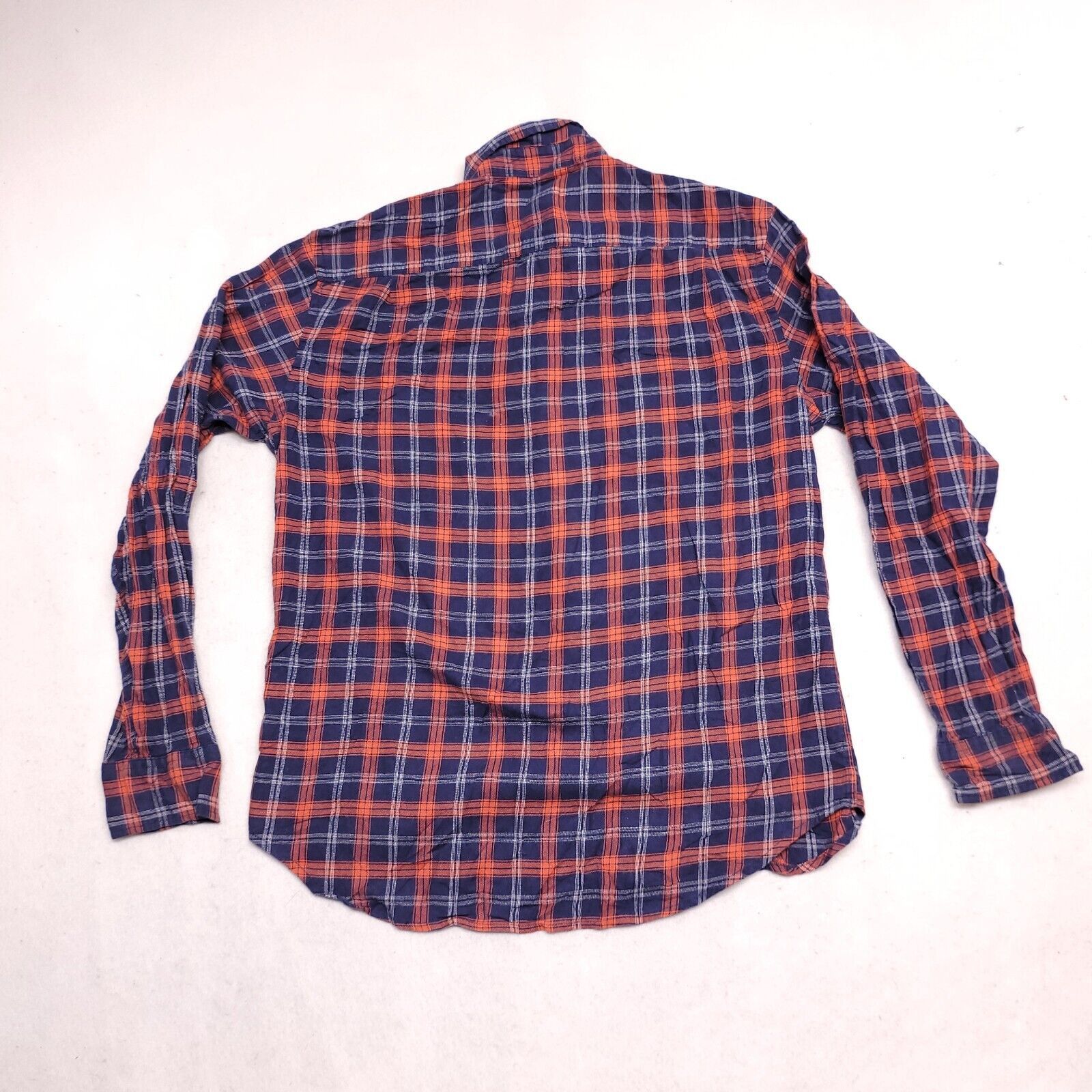 Old Navy Old Navy Tartan Flannel Shirt Mens Size Medium M Blue Orange Size US M / EU 48-50 / 2 - 10 Thumbnail