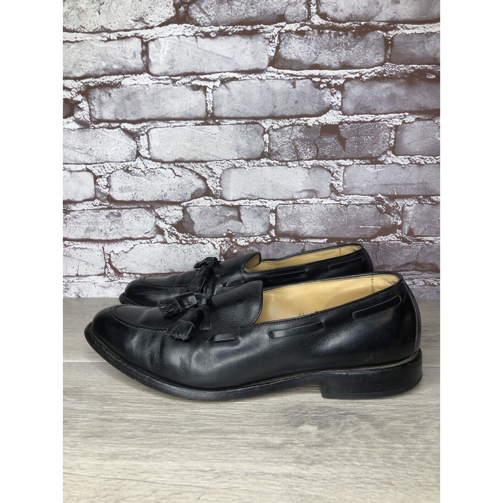 Allen Edmonds Allen Edmonds Grayson Black Leather Tassel Loafers Dress Sho Size US 11 / EU 44 - 9 Thumbnail