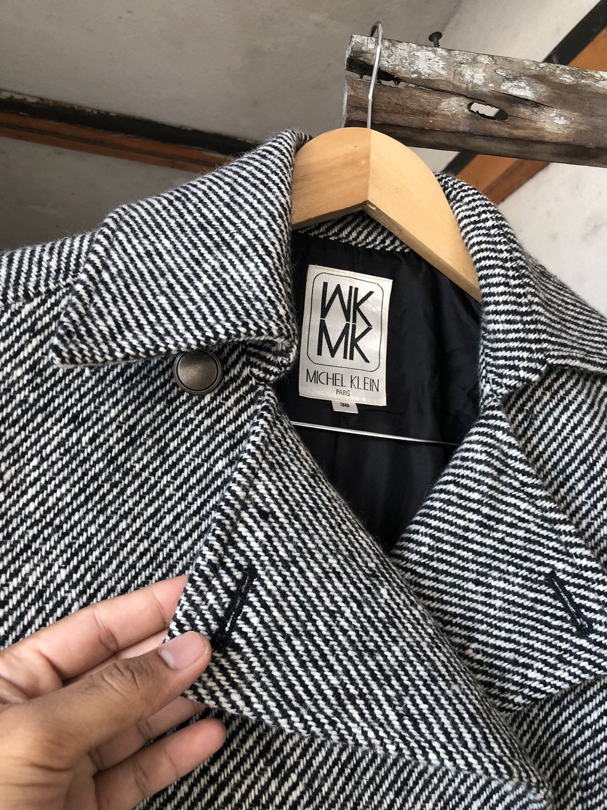 Michel Klein Vintage Michel Klein Wool Double Collar Jacket Size XS / US 0-2 / IT 36-38 - 6 Thumbnail