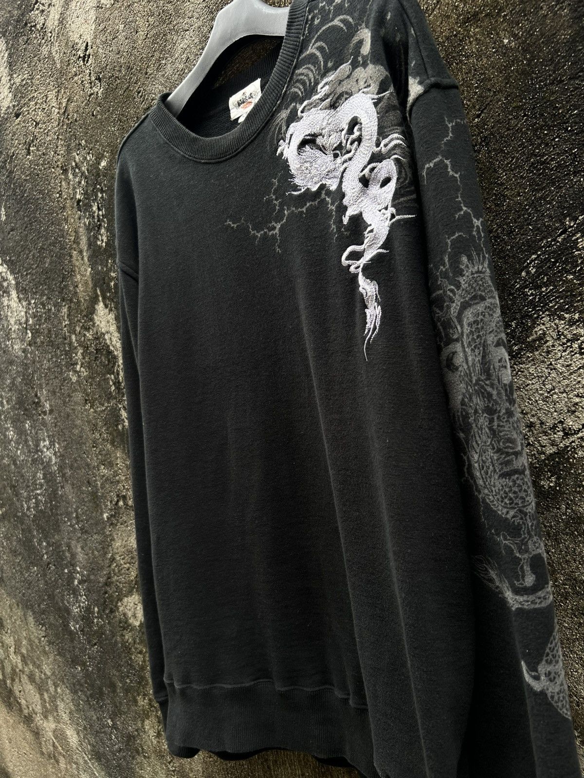 Japanese Brand Sukajan Sweatshirt Karakuri Tamashi Dragon Embroidered Size US L / EU 52-54 / 3 - 4 Thumbnail