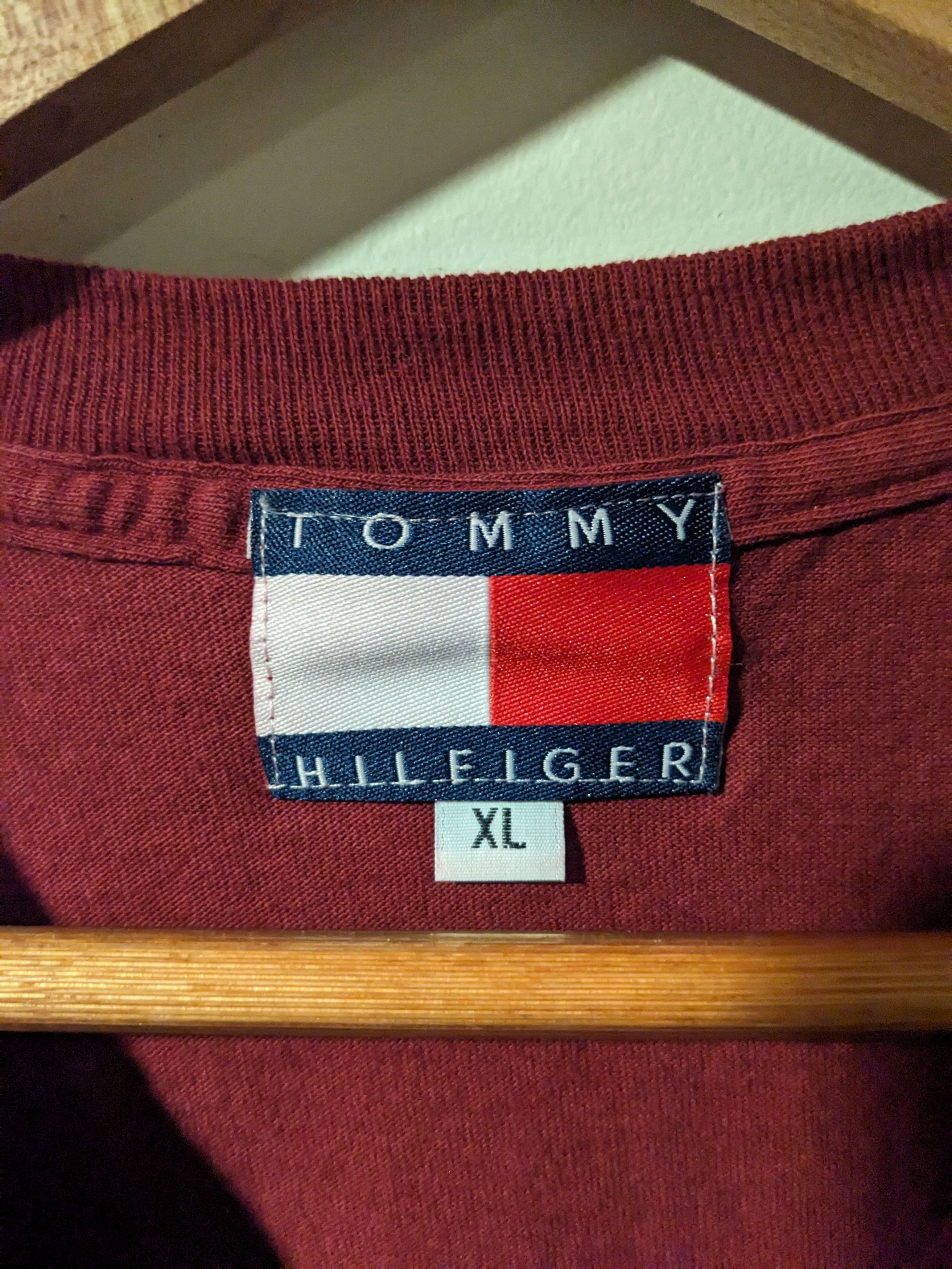 Tommy Hilfiger × Vintage Vintage 90s Tommy Hilfiger USA Collection Flag T-Shirt Size US XL / EU 56 / 4 - 3 Thumbnail