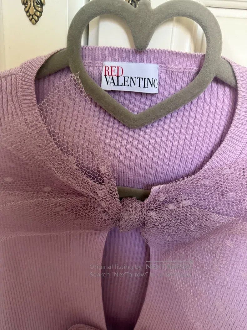 Valentino Valentino Dreamy purple knit top with bow Size M / US 6-8 / IT 42-44 - 2 Thumbnail