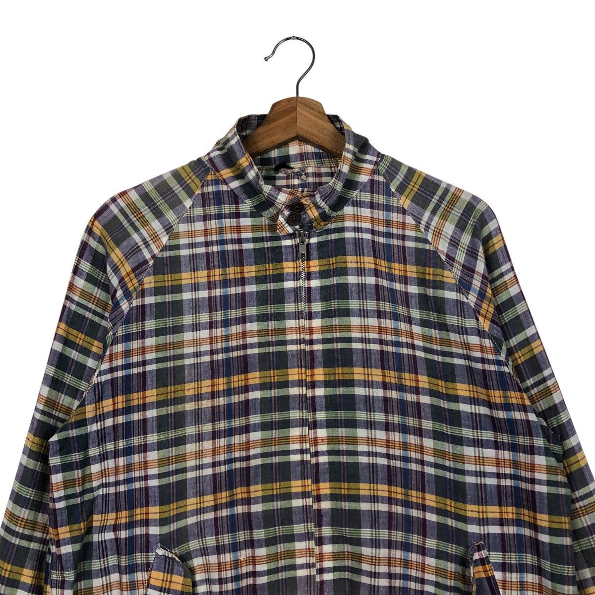 Japanese Brand × Vintage 📌Vintage Bomber Jacket Tartan Design Issey Miyake Size US M / EU 48-50 / 2 - 3 Thumbnail