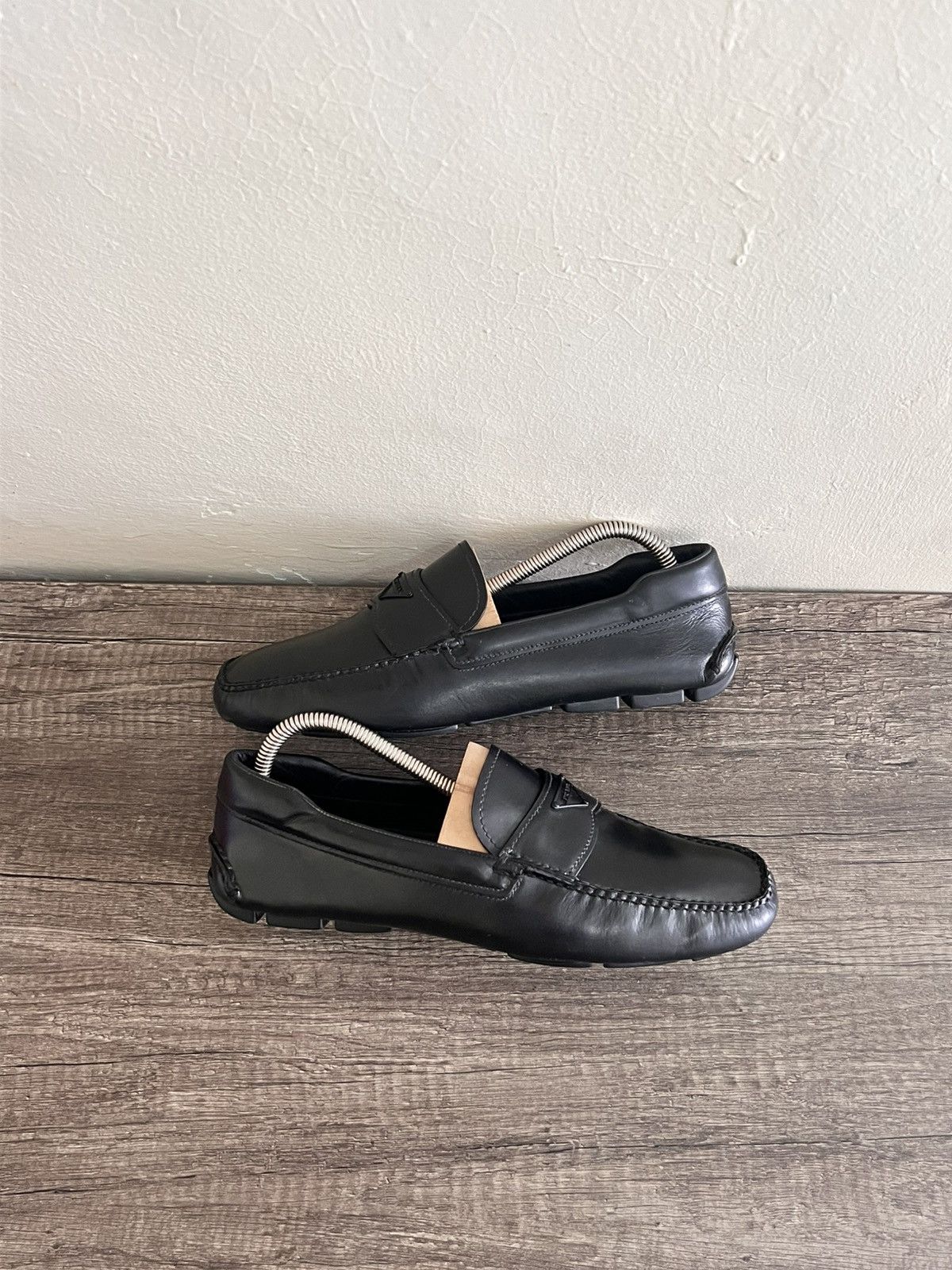 Prada Logo Loafers Size US 6 / EU 39 - 5 Thumbnail