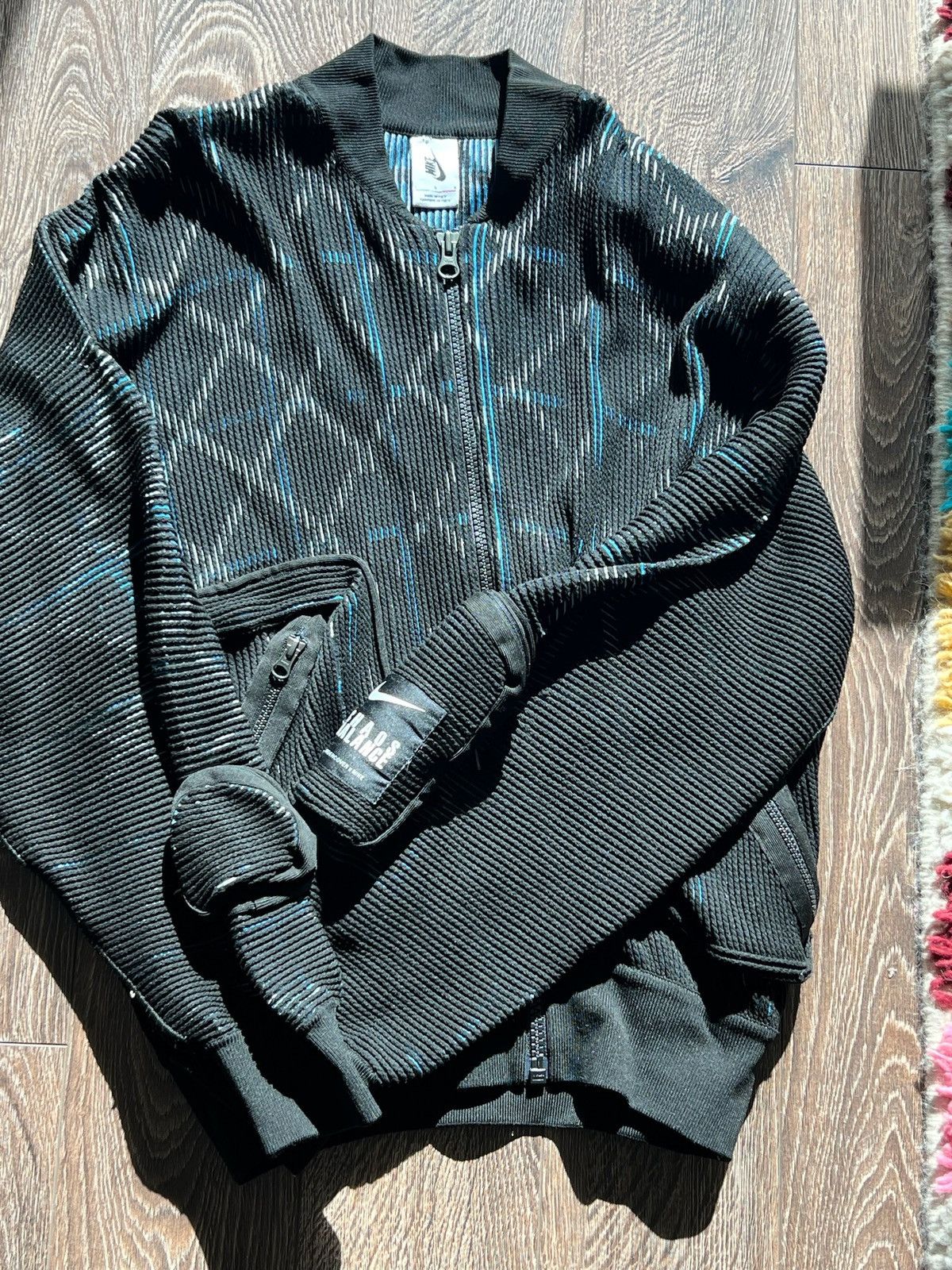 image of Nike Lab Undercover Ma-1 Knit Bomber Jacket Ss21 in Black, Men's (Size Large)
