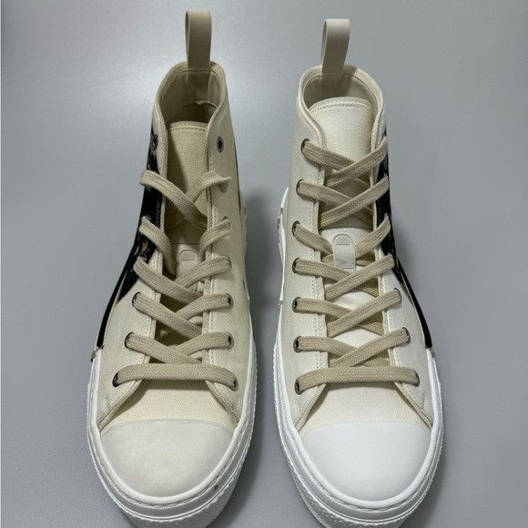 Dior Dior B23 High Top Sneakers AsteroDior White Men’s EU 41/US 8 Size US 8 / EU 41 - 3 Thumbnail