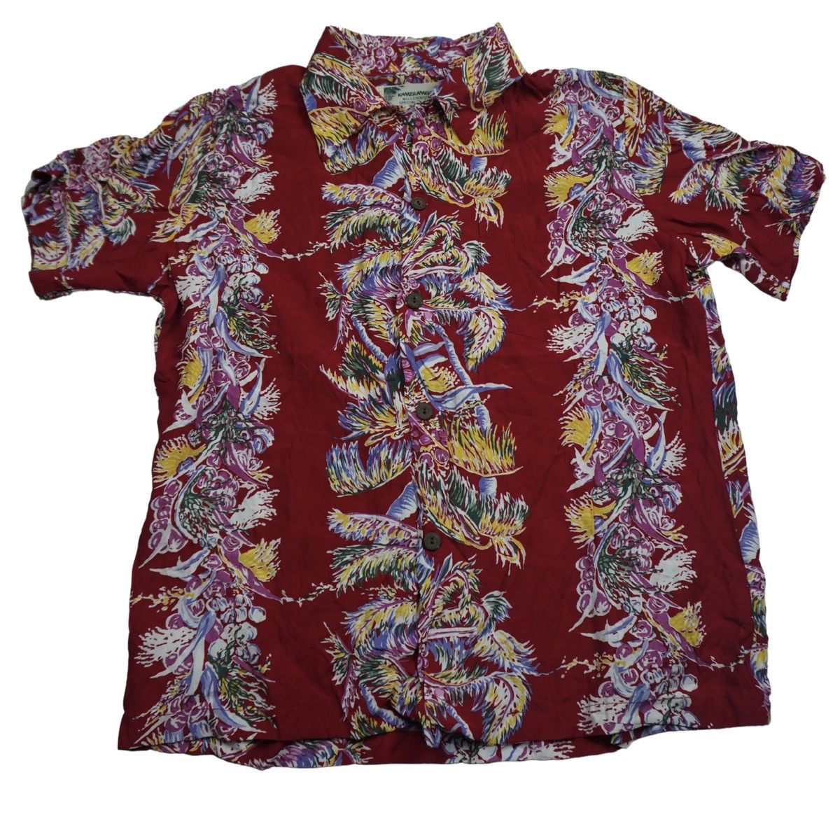 Designer × Vintage Vintage kamehameha shirt rayon floral motive size L YOUTH Size US XS / EU 42 / 0 - 1 Thumbnail