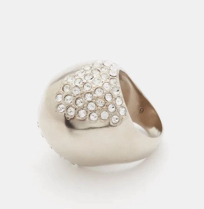 Saint Laurent Paris SAINT LAURENT Crystal-Embellished Ring Size ONE SIZE - 6 Thumbnail