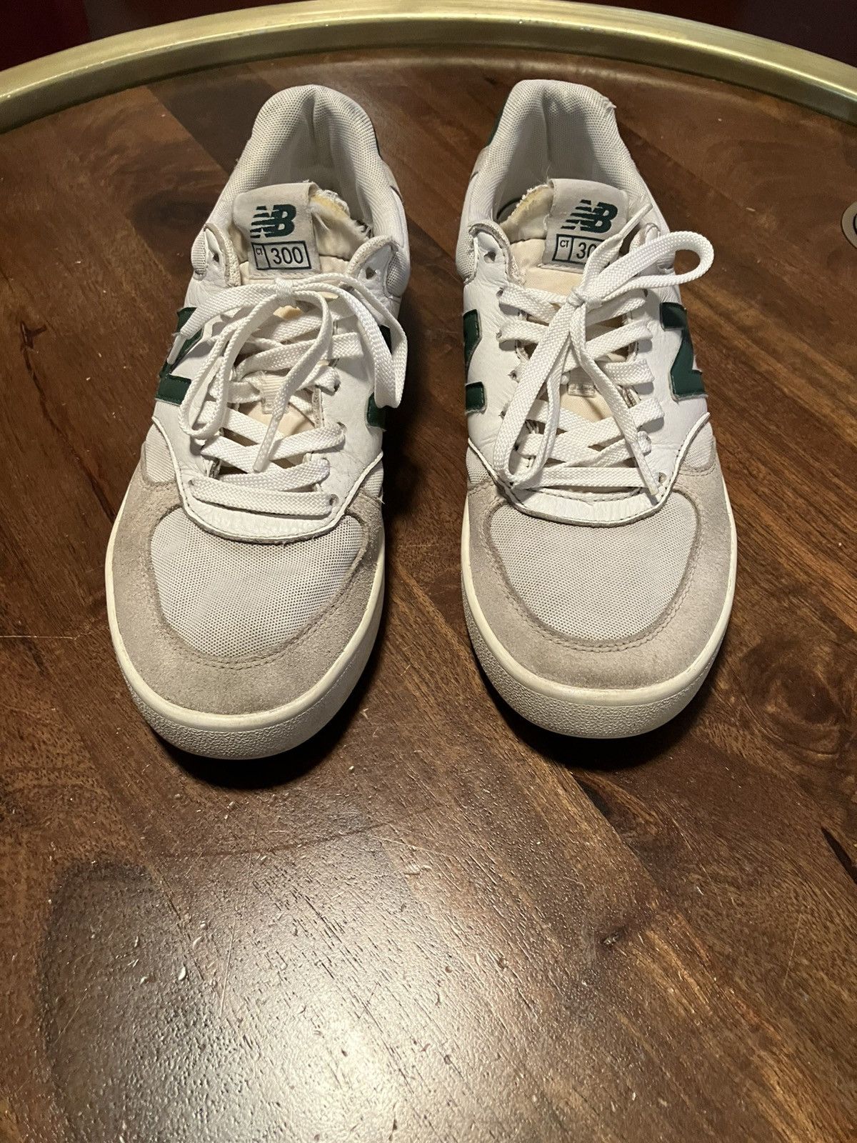 New Balance New Balance Mens CT300W3 Sneaker White/Green Size 9.5 Men’s Size US 9.5 / EU 42-43 - 1 Thumbnail