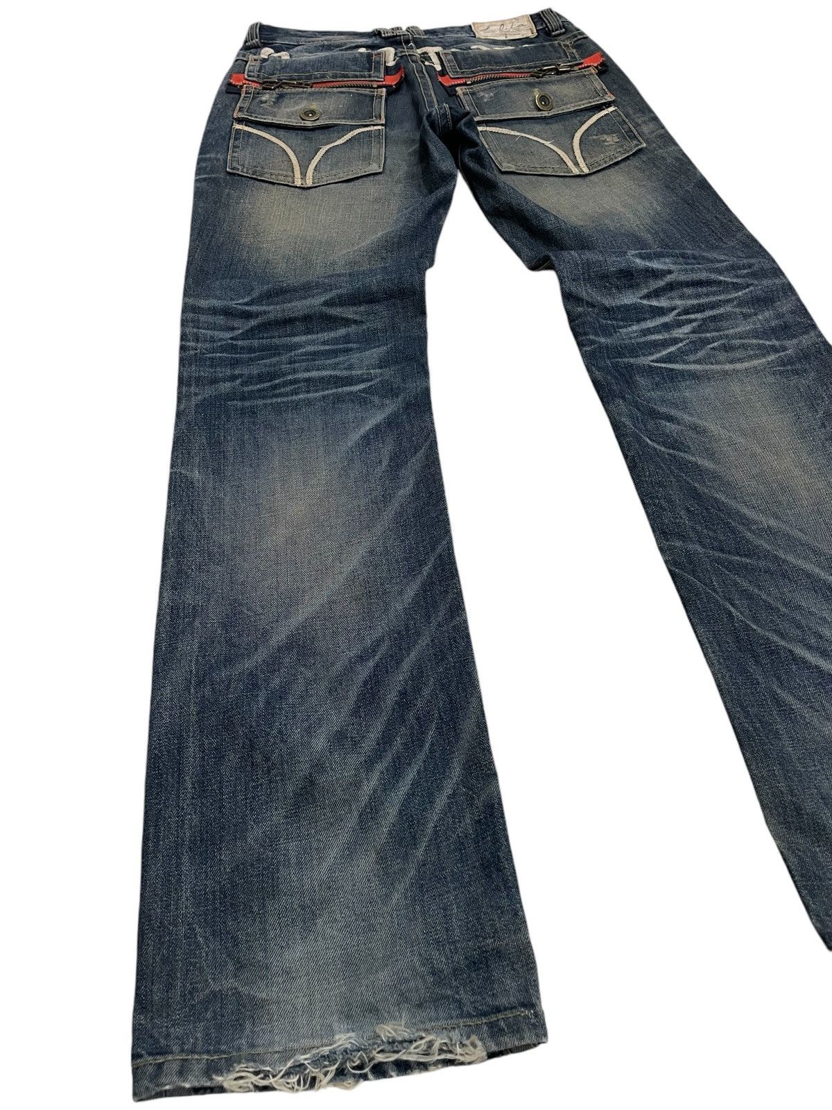 If Six Was Nine Lolita Muddy Whisker Distressed Denim Pants Size US 30 / EU 46 - 16 Thumbnail